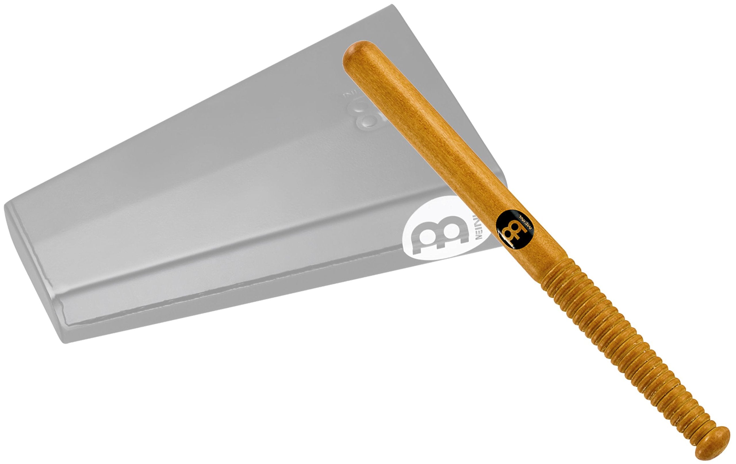 Meinl Percussion 11'' Cowbell Beater With Ribbed Grip Not Made In China Amber Finish Hardwood, Cow1
