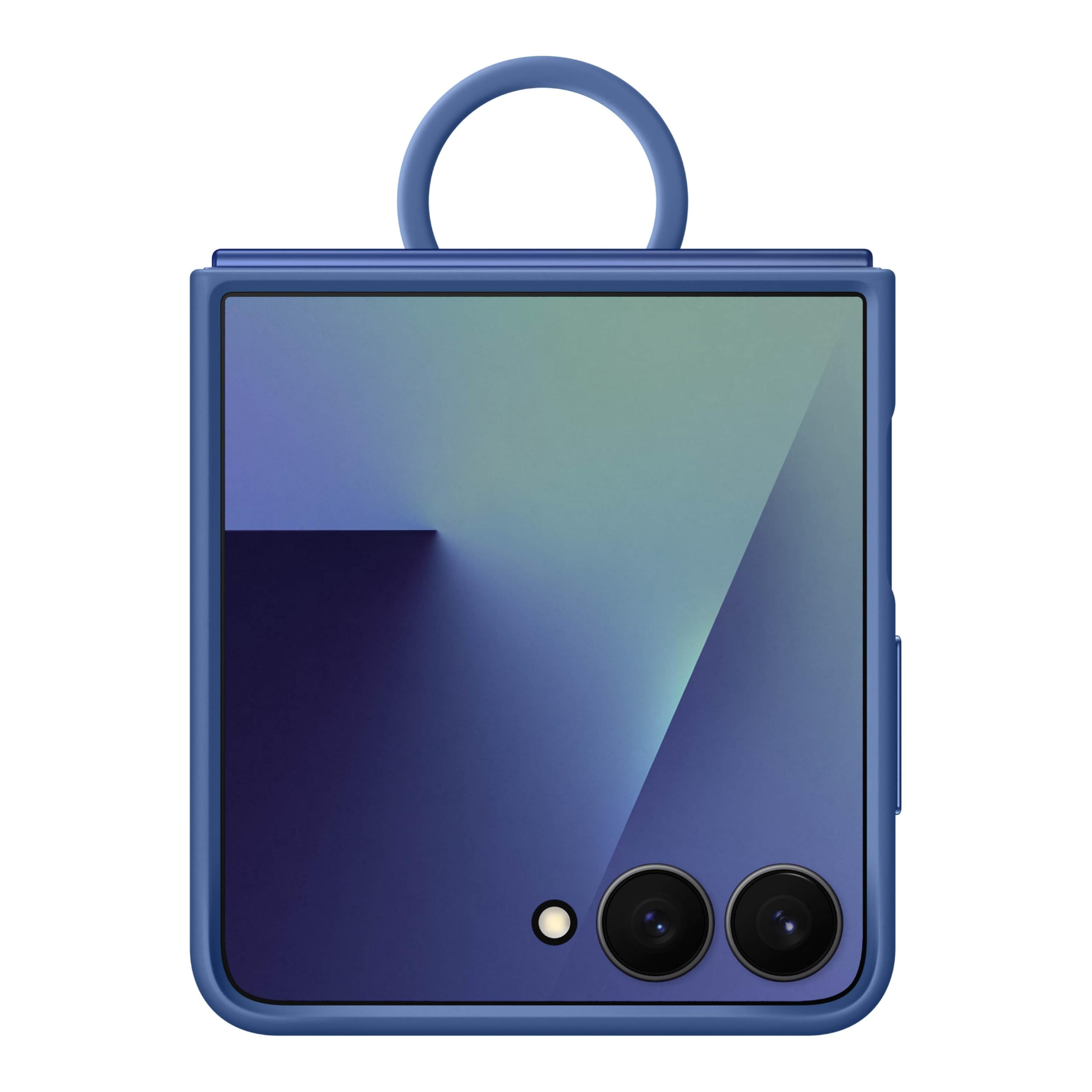 Samsung Galaxy Z Flip7 Official Ring Phone Case Silicone, Easy to Carry, Soft, Sleek, US Version, Navy