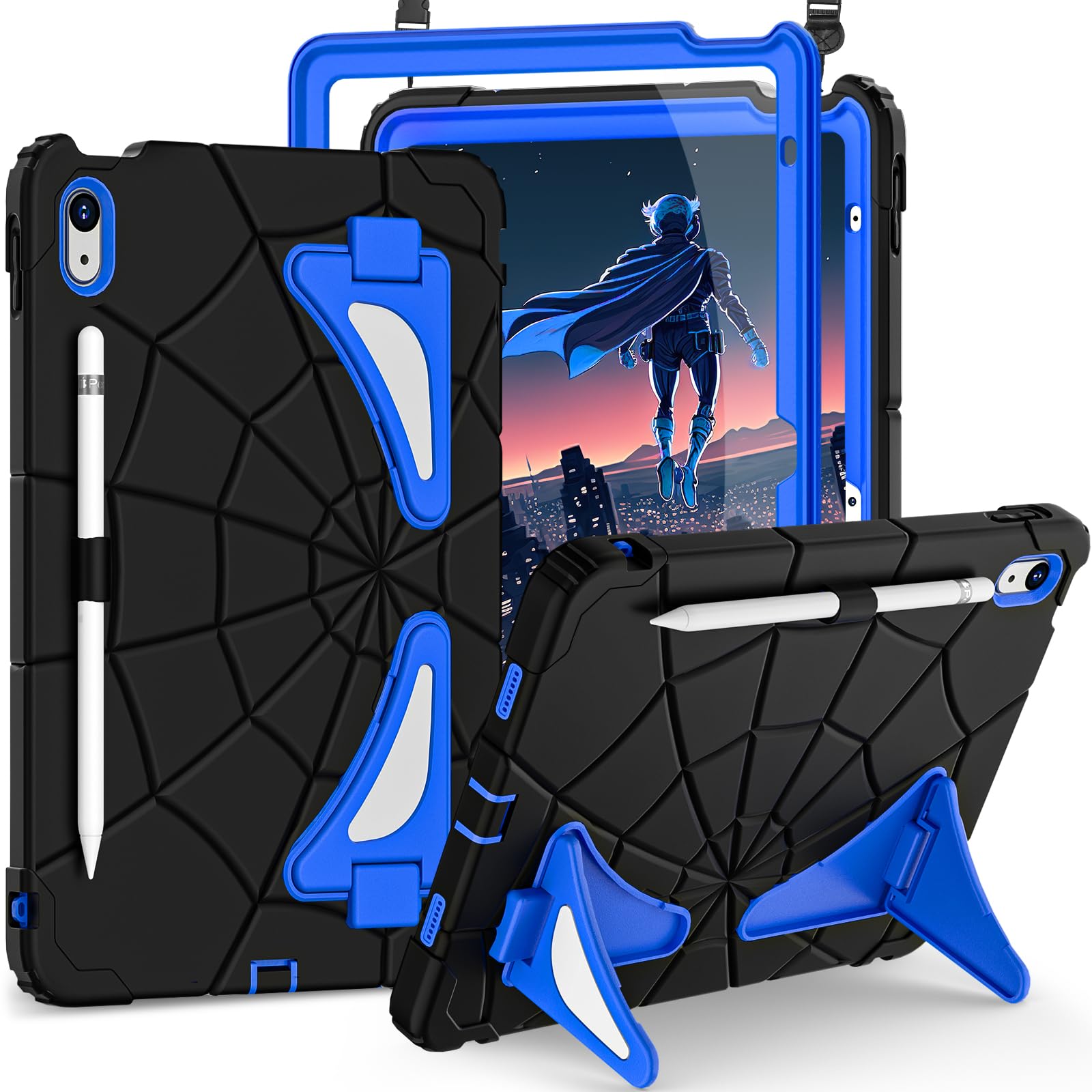 Auizotl Case For Ipad 10Th Generation Case 10.9 Inch,Kids Friendly 10Th Generation Ipad Cases With Screen Protector Shoulder Str