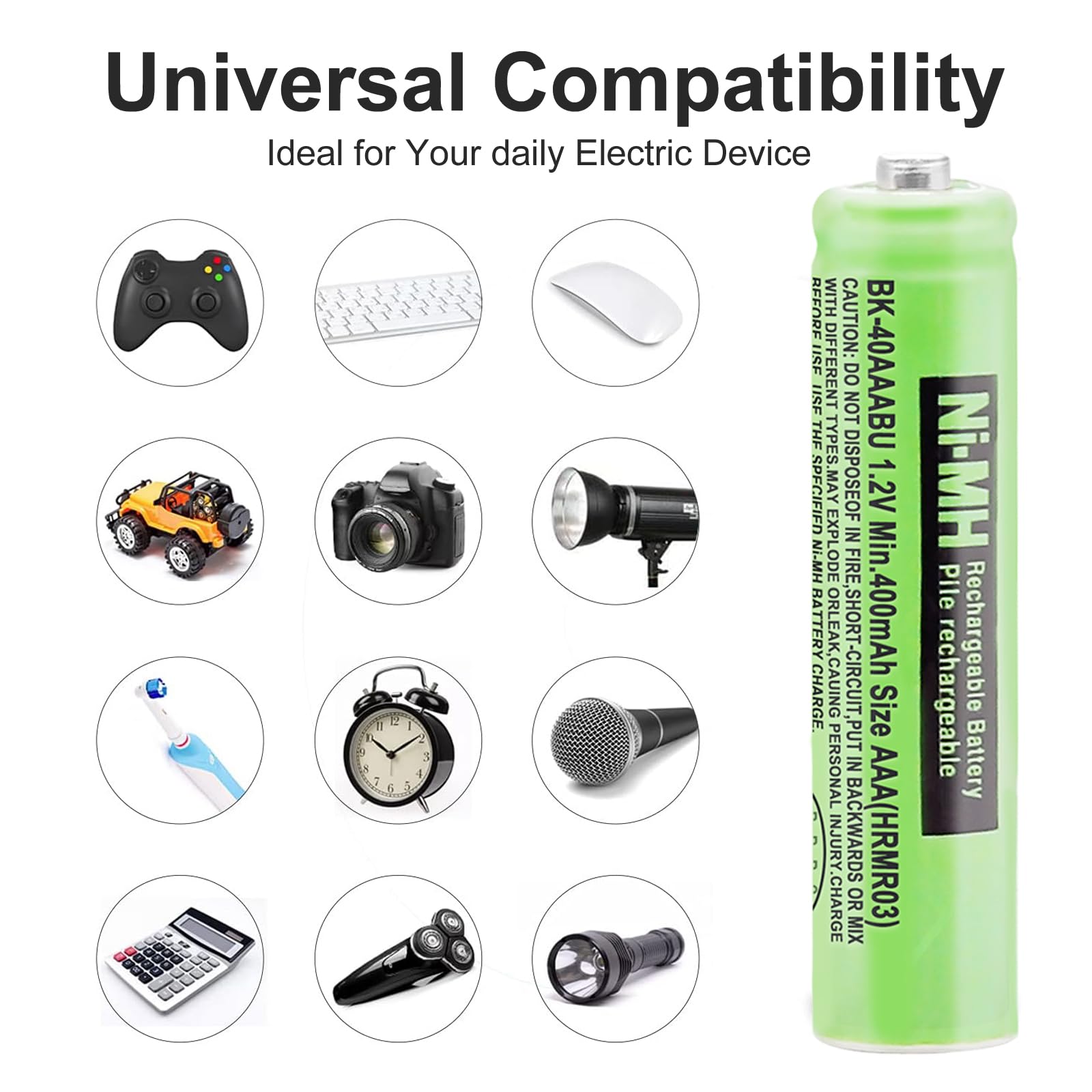 Osim 2Pack Bk-40Aaabu Ni-Mh Aaa Rechargeable Batteries 1.2V Aaa Ni-Mh Rechargeable Batteries 400Mah For Panasonic Cordless Phone