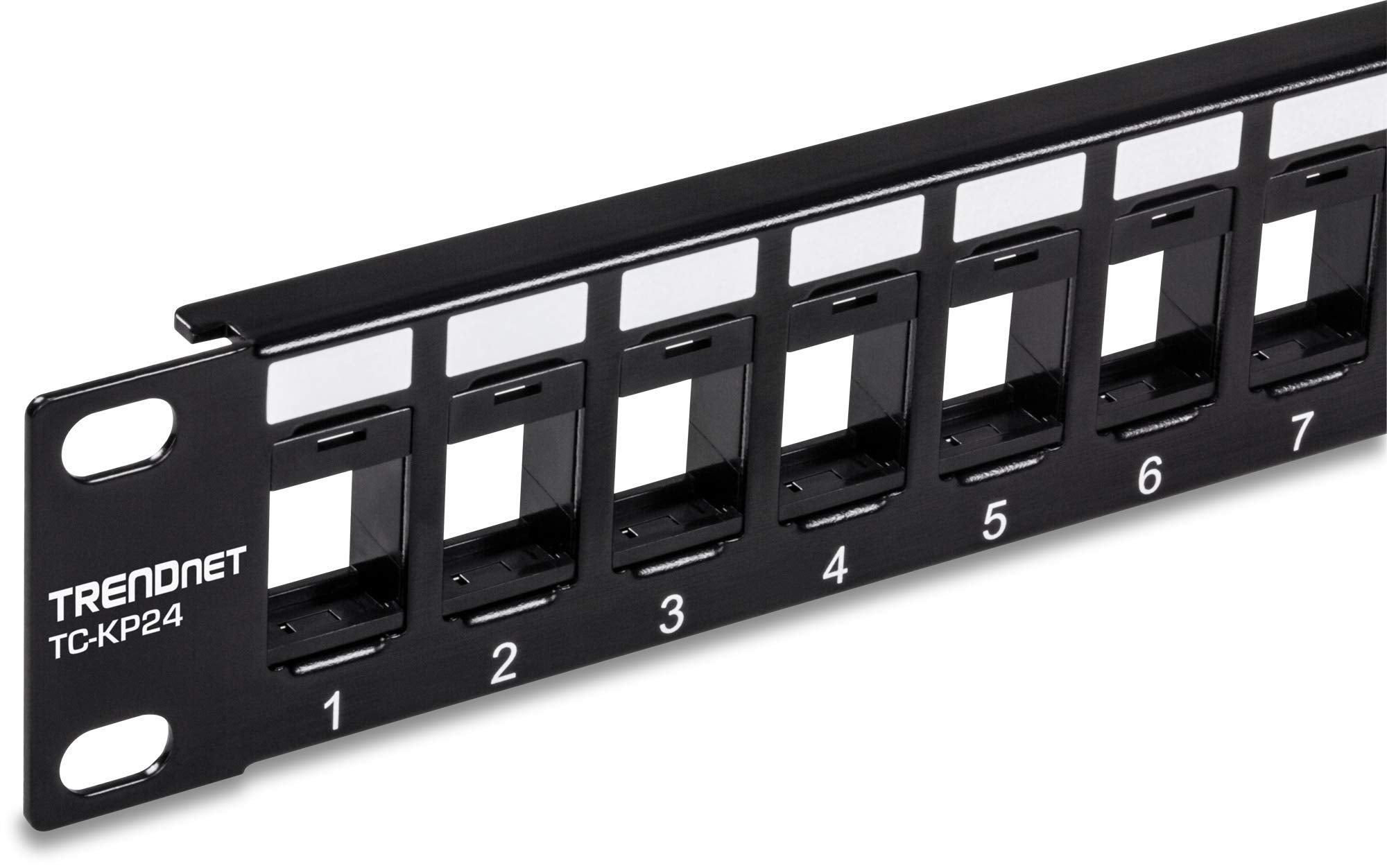 Trendnet 24 Port Blank Keystone 1U Patch Panel, Tc Kp24, 1U 19'' Metal Rackmount Housing, Recommended W/ Tc K25C6 & Tc K50C6 Cat