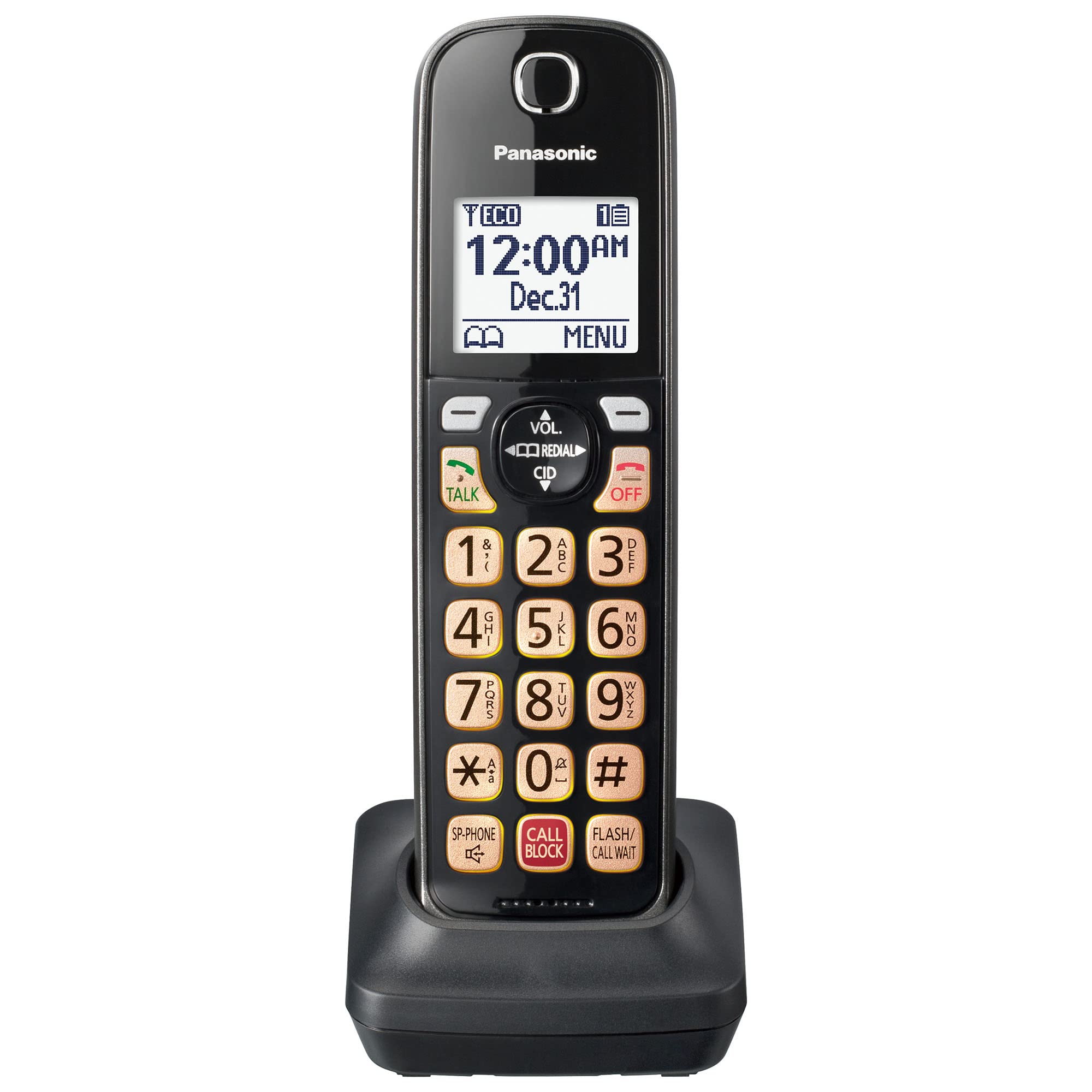 Panasonic Additional Cordless Phone Handset For Use With Kx Tgd81X And Kx Tgd83X Series Cordless Phone Systems   Kx Tgda83M (Met