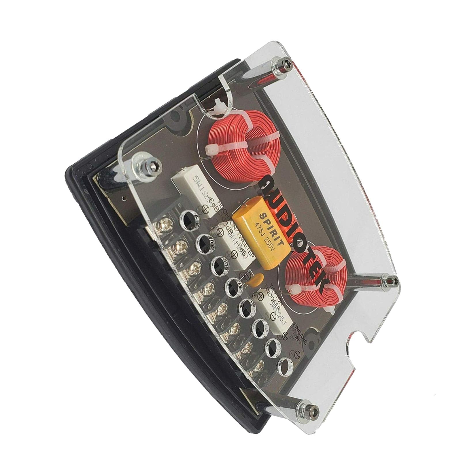 Audiotek High Performance 600 Watts Maximum Power Cx4 2 Way 4 Ohm Car Audio Passive Crossover Networks High/Low Frequency Respon