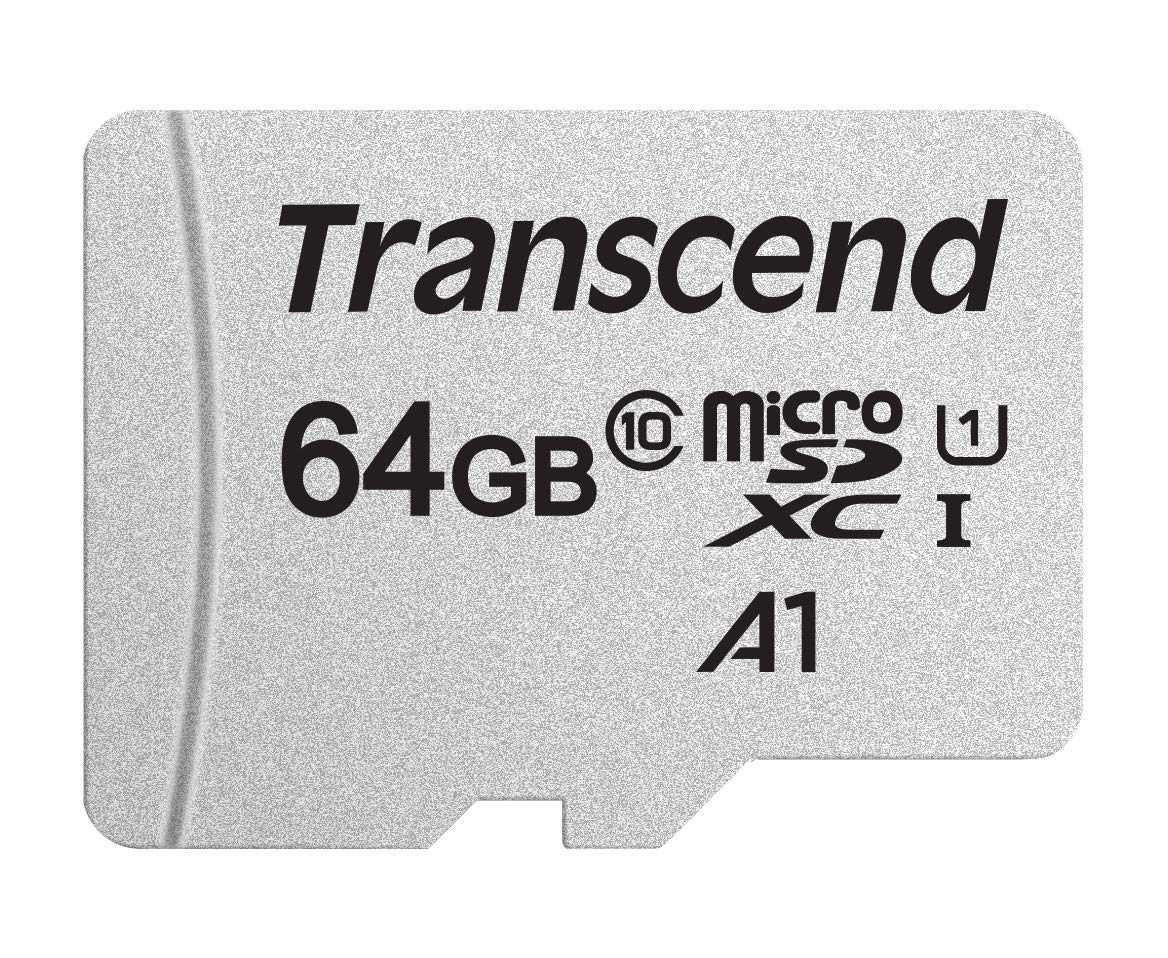 Transcend 64Gb Microsdxc Uhs I Class 10 U1 Memory Card With Adapter (Ts64Gusd300S A)