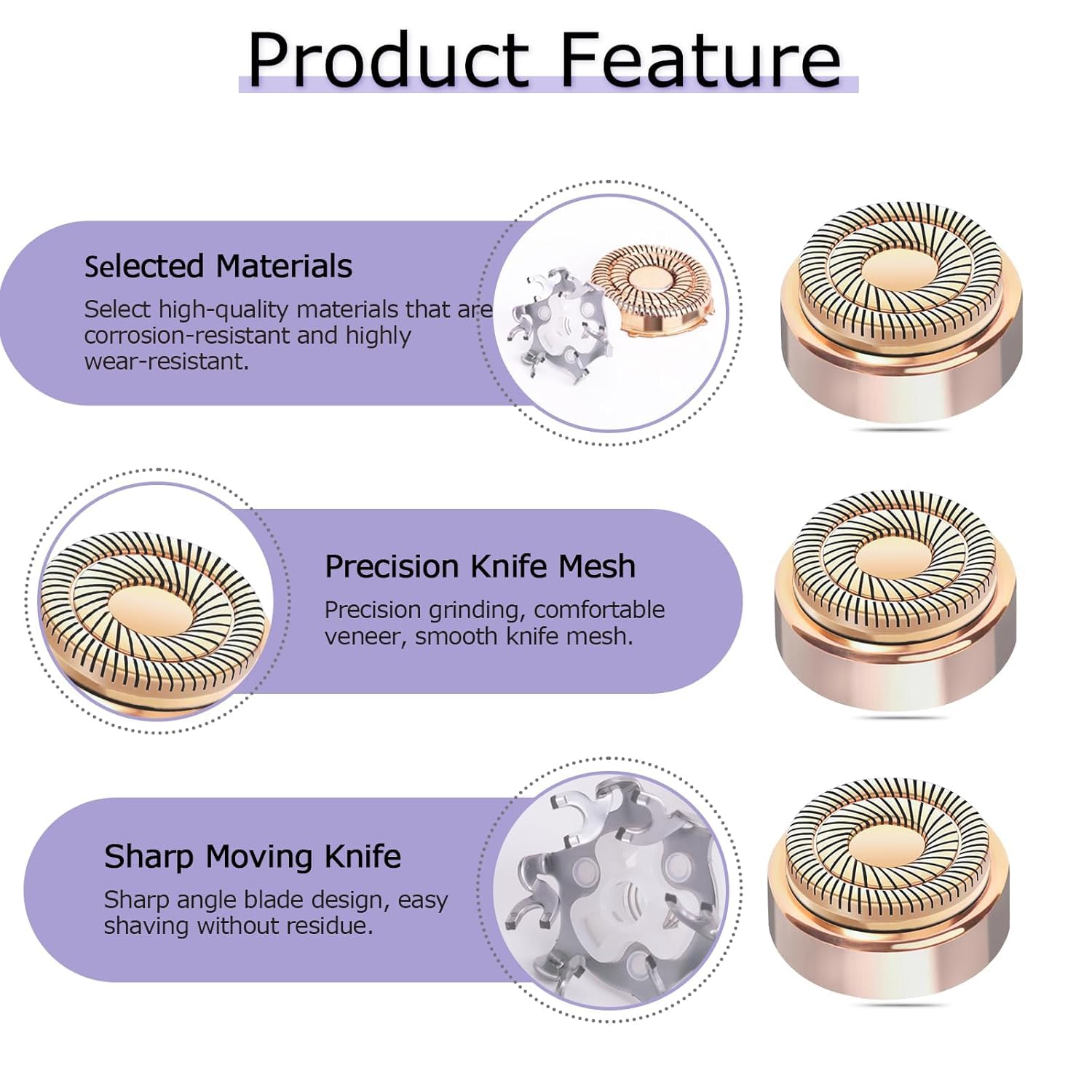 Finishing Touch Flawless Gen 2 Replacement Heads for Facial Hair Remover - Thumbnail 3