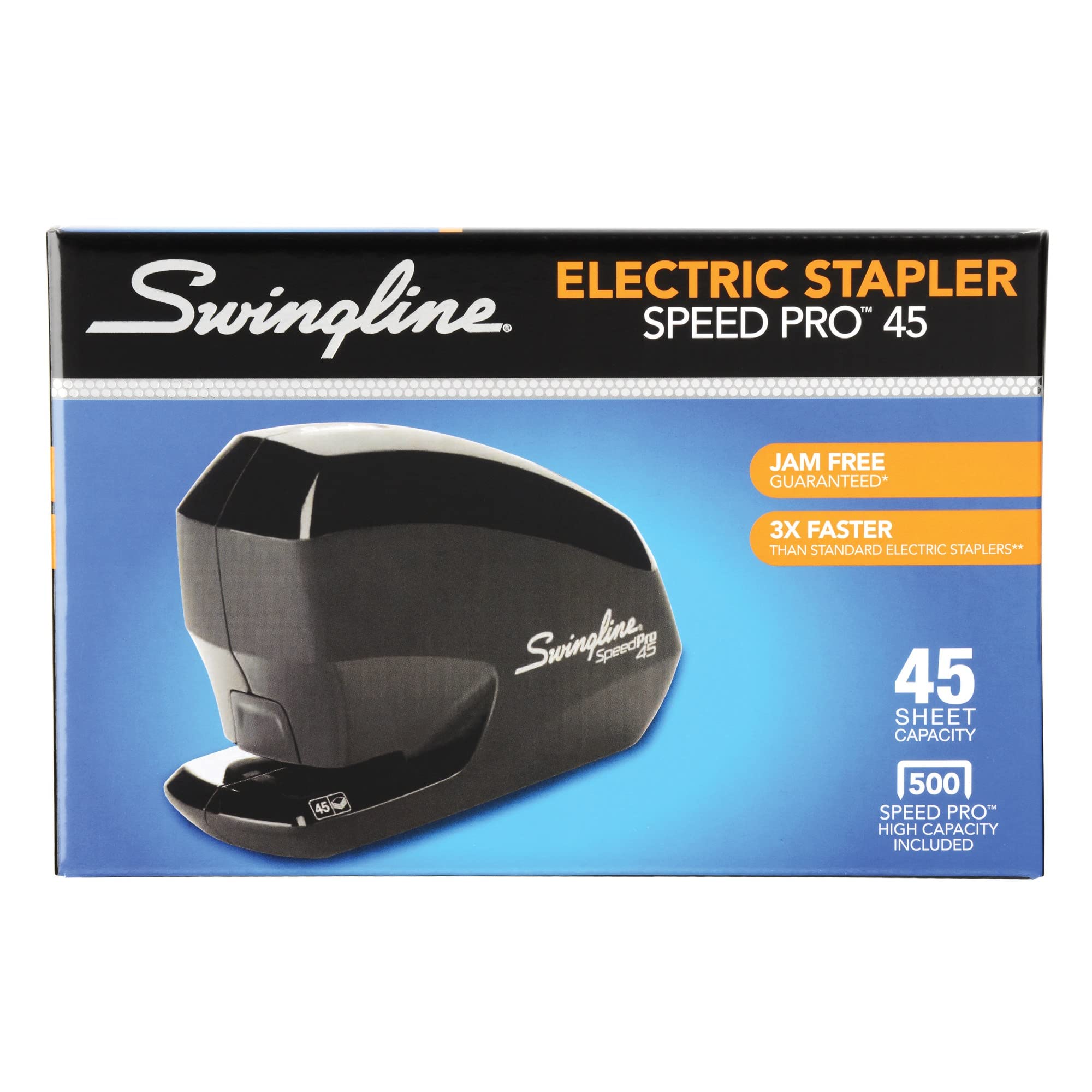 Swingline Electric Stapler, Speed Pro 45, 45 Sheet Capacity, Black (S7042155)