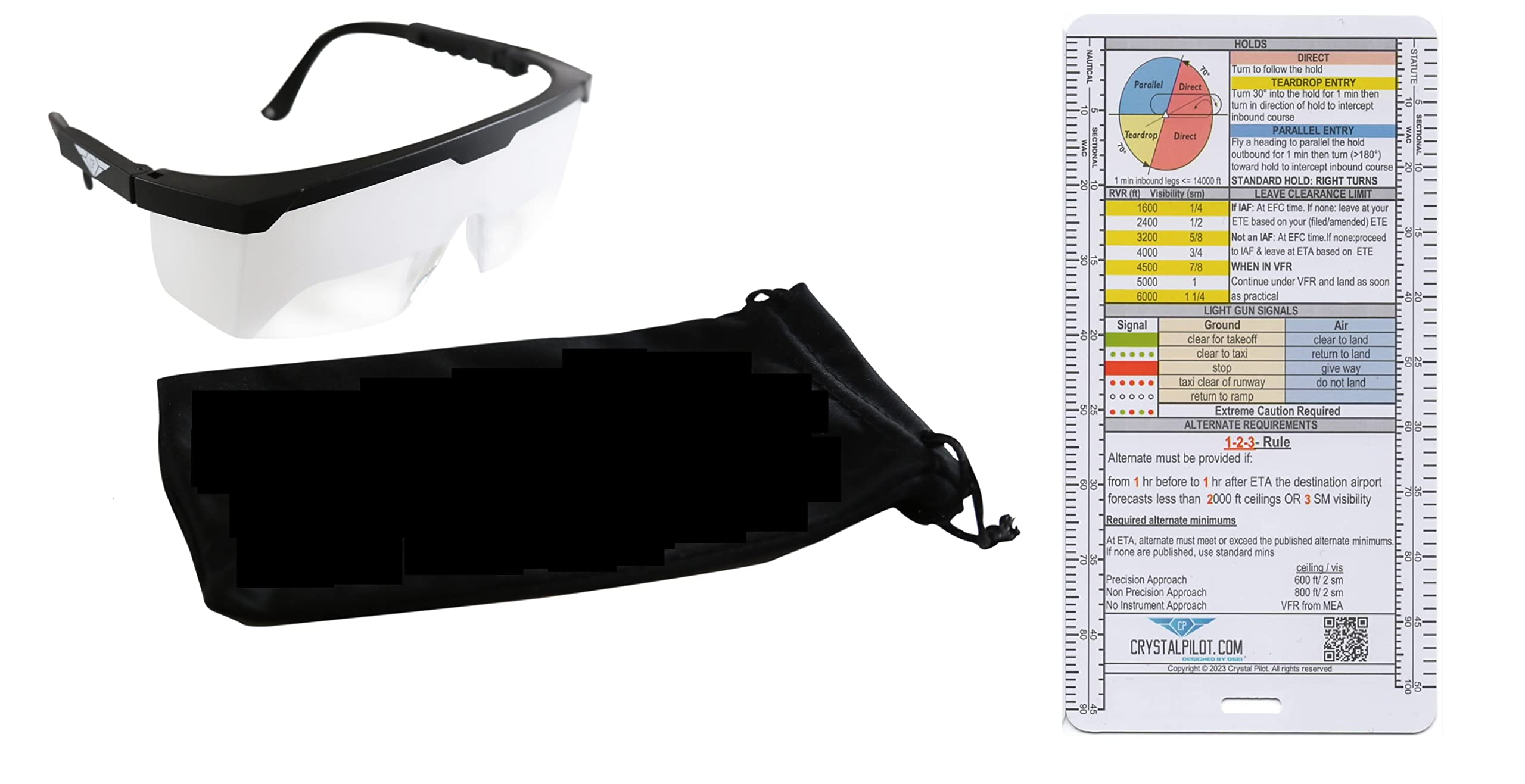 Crystal Pilot Certified Ifr Training Glasses/View Limiting Device For Aviation With Ifr Placard. Used For Simulating Instrument