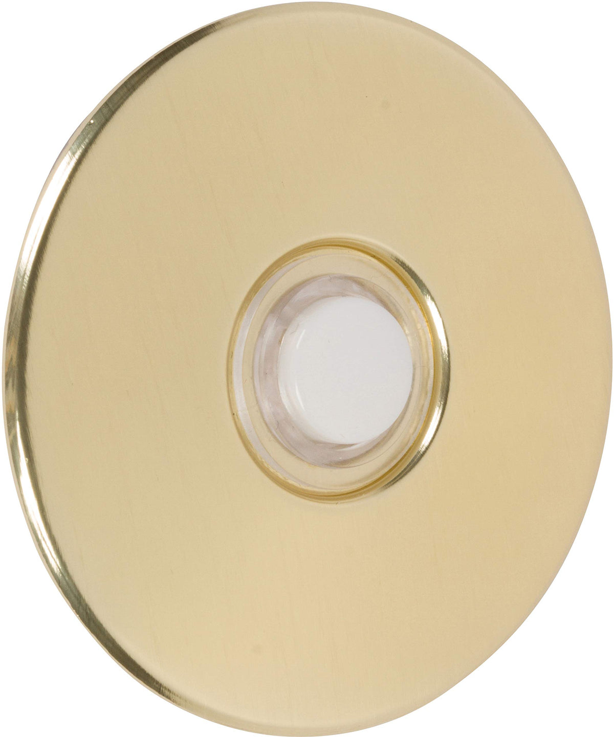 Morris Products Lit Stucco Pushbutton Doorbell Button   5/8    Decorative Lighted Gold Rim Pearl Button   2 1/2    Gold Anodized