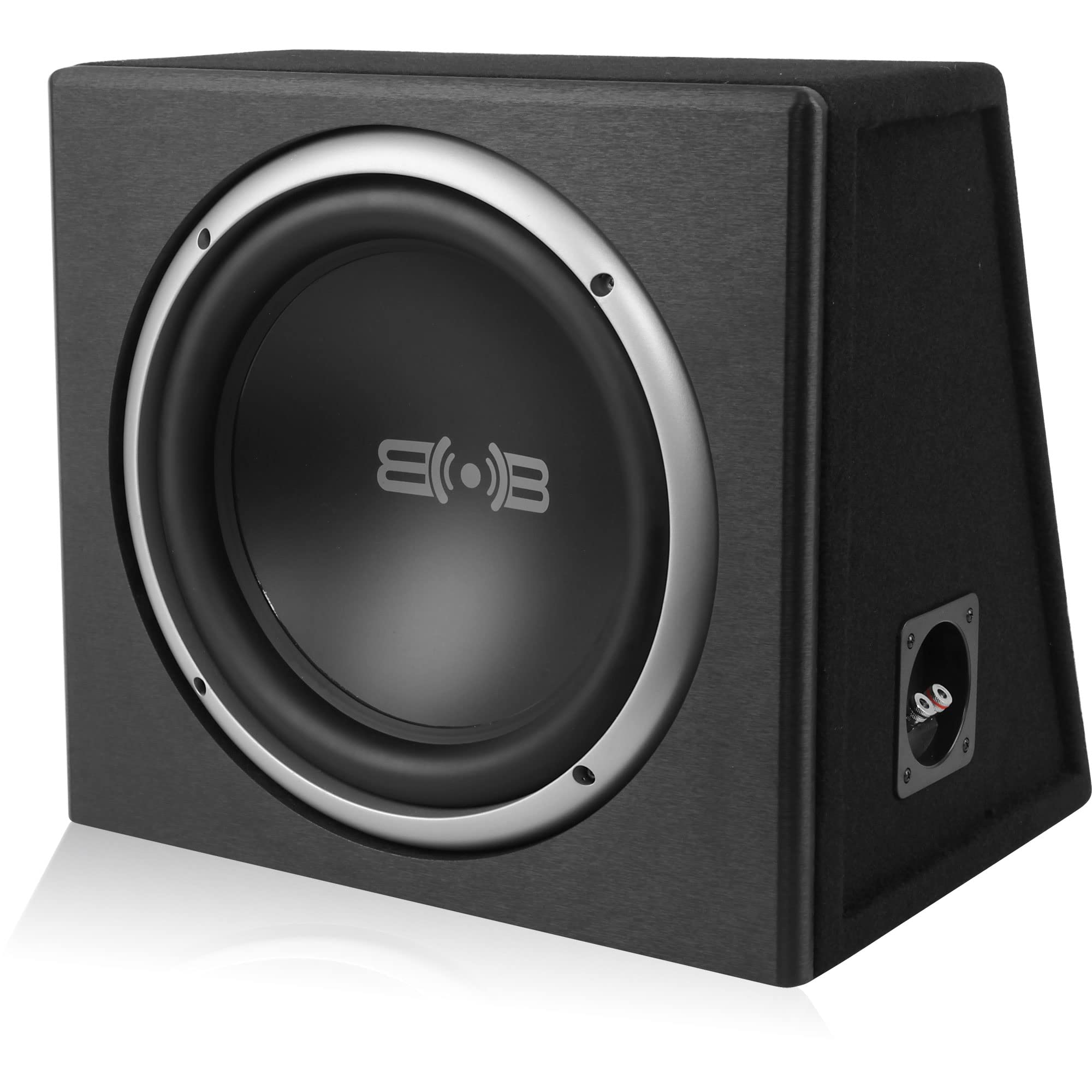 Belva Bpkg110V2 500W Single 10� Car Subwoofer With Ported Enclosure, Monoblock Amplifier, Wiring Kit And Remote Bass Knob