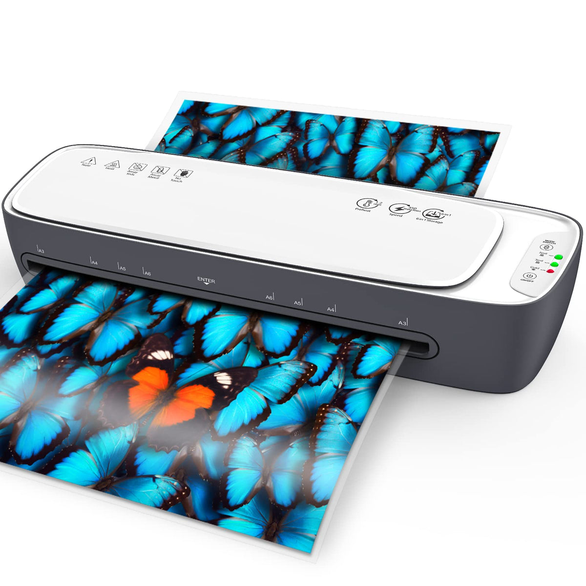 Laminator Machine 13 Inch Thermal Lamination With Laminating Sheets 9 In1 Office Desktop Laminate Machine, Portable A3 Laminater