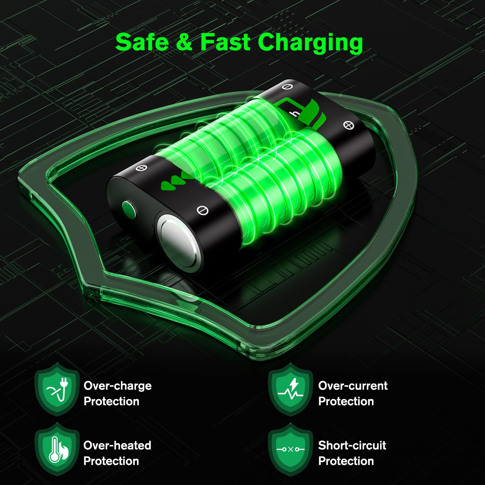 Conqto 4x2800mAh Rechargeable Battery Pack for Xbox Series X/S & One Controllers - High Capacity, Compatible & Reliable Power Solution