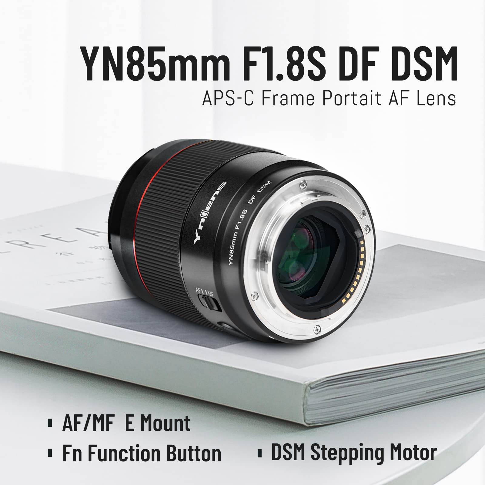 Yongnuo Yn85Mm F1.8S E Mount Lens For Sony, F1.8 Large Aperture Auto Focus Lens, 85Mm Full Frame Medium Telephoto Portrait Prime