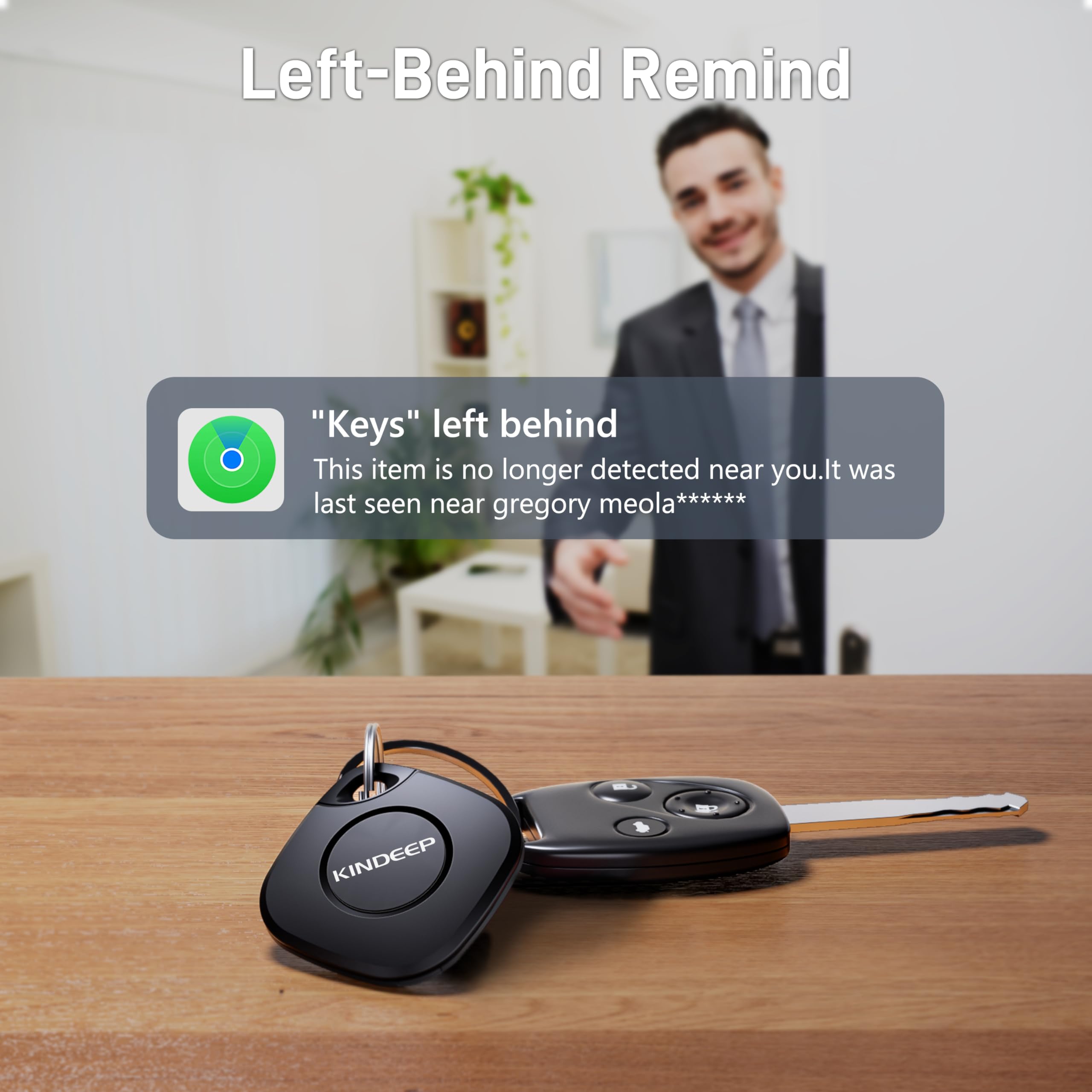 Tracker Air Tag 2 Pack: Smart Key Finder Work With Apple Find My (Ios Only), Luggage Tracker For Kids Keys Wallet Bags And Pets,