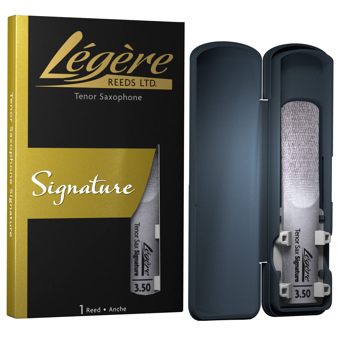L?G?Re Reeds Premium Synthetic Woodwind Reed, Tenor Saxophone, Signature, Strength 3.50 (Tsg3.50)