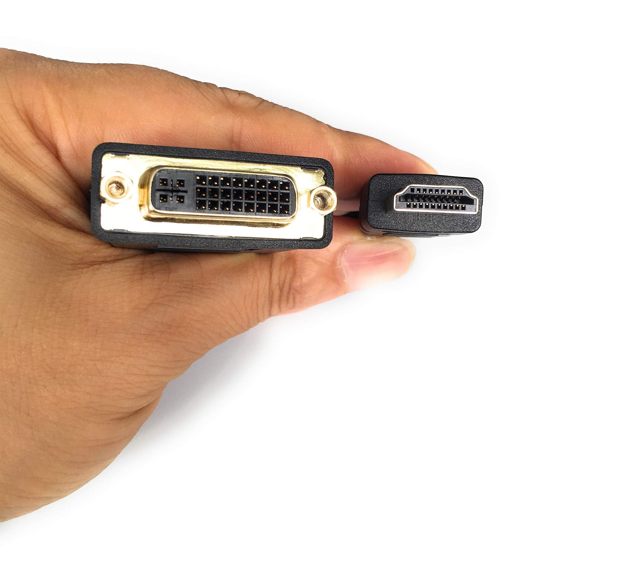 Anbear Hdmi To Dvi Cable, Bi Directional Hdmi Male To Dvi D(24+1) Female Adapter, 4K Dvi To Hdmi Conveter (1 Pack, Dvi D)