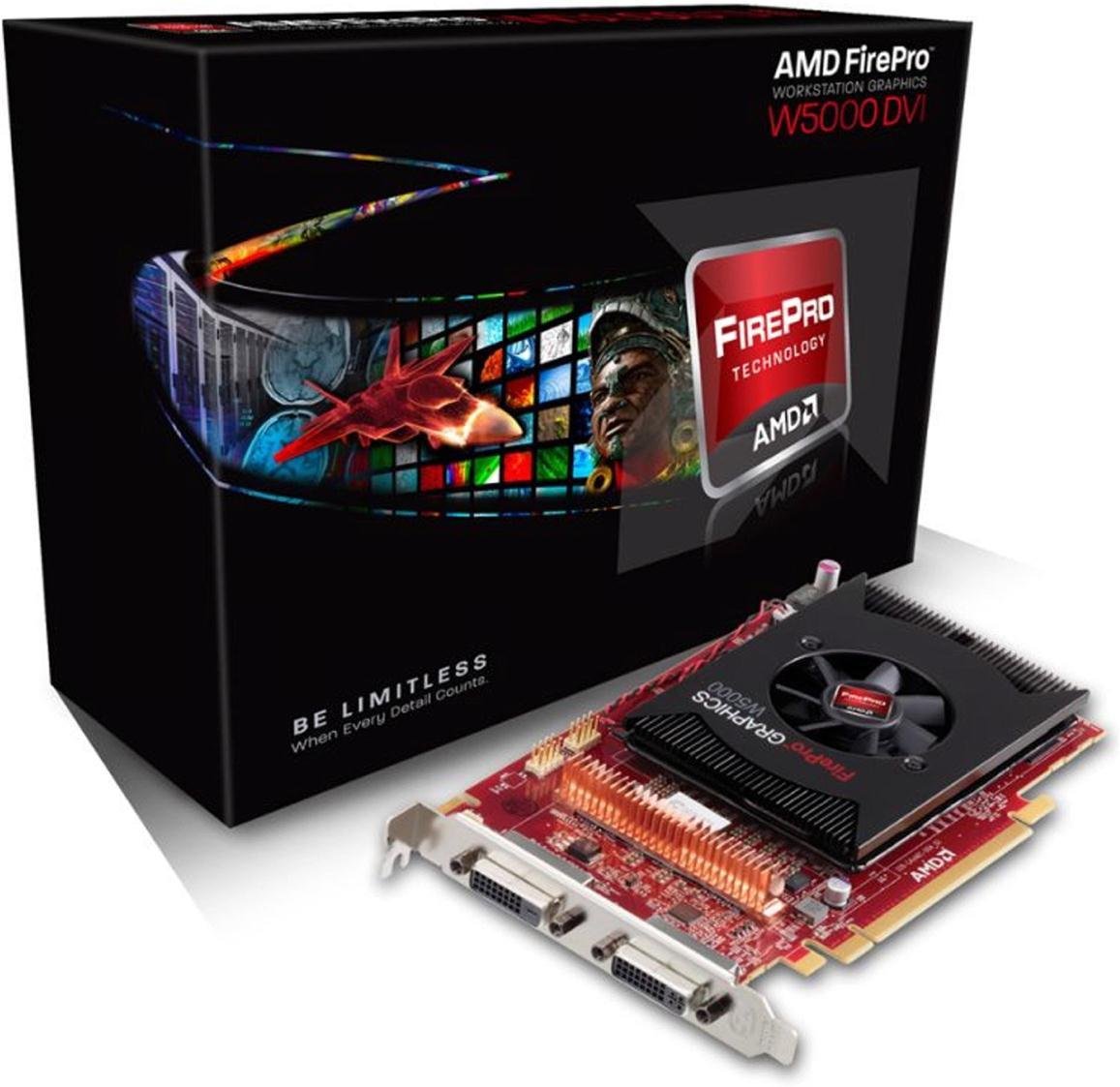 Sapphire AMD FirePro W5000 2GB GDDR5 Dual DVI-I PCI-Express Graphics Card Graphics Cards 100-505838