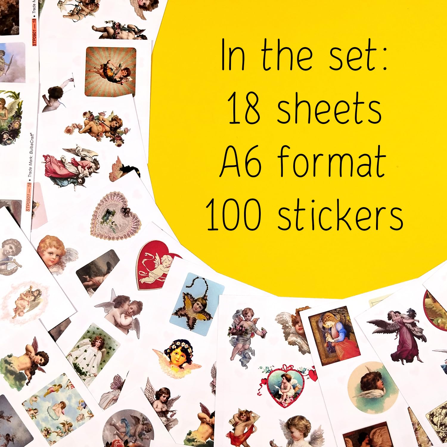 100Pcs Angel Stickers Vintage   Angel Decals For Laptop, Scrapbooking, Crafts, Envelopes   Angel Gifts For Women Friendship, Gra