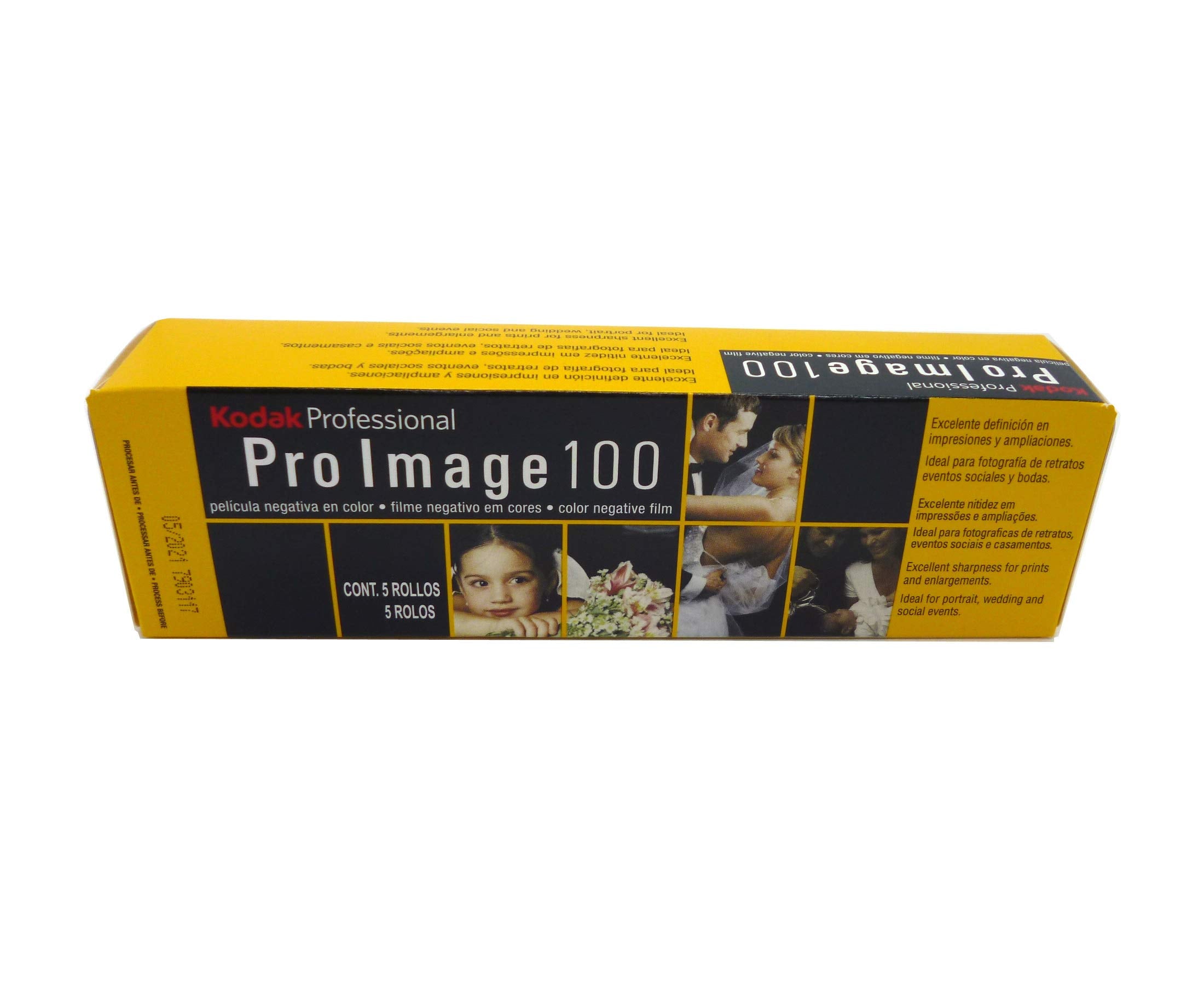 Kodak Pro Image 100 Professional Iso 160, 35Mm, 36 Exposures, Color Negative Film (5 Roll Perpack)