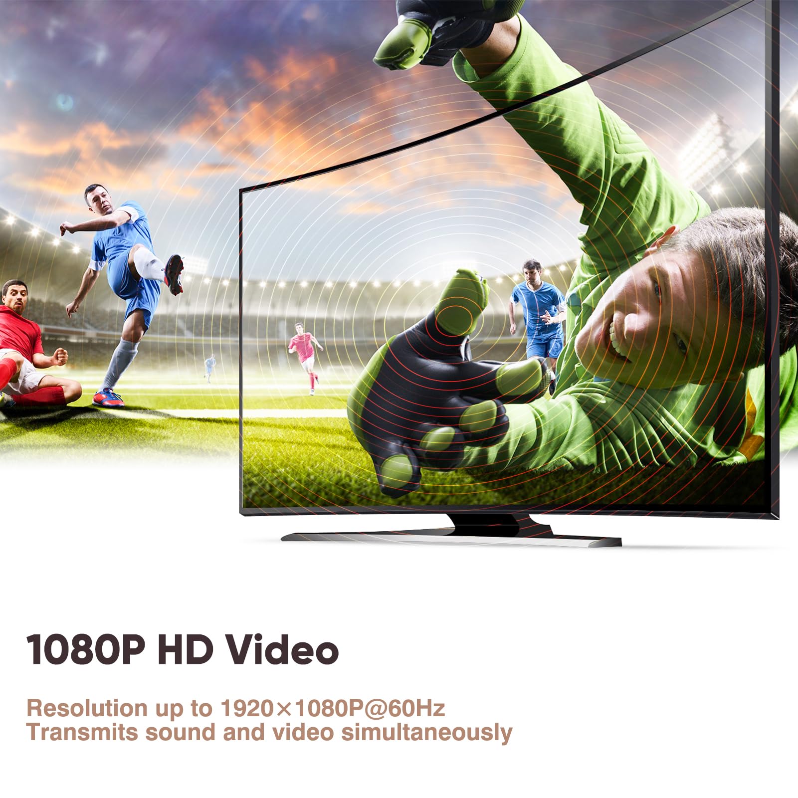 Coolpie Wireless Hdmi Transmitter And Receiver,1080P Wireless Hdmi Extender Kit, Plug And Play, 150M/450Ft, For Streaming Video