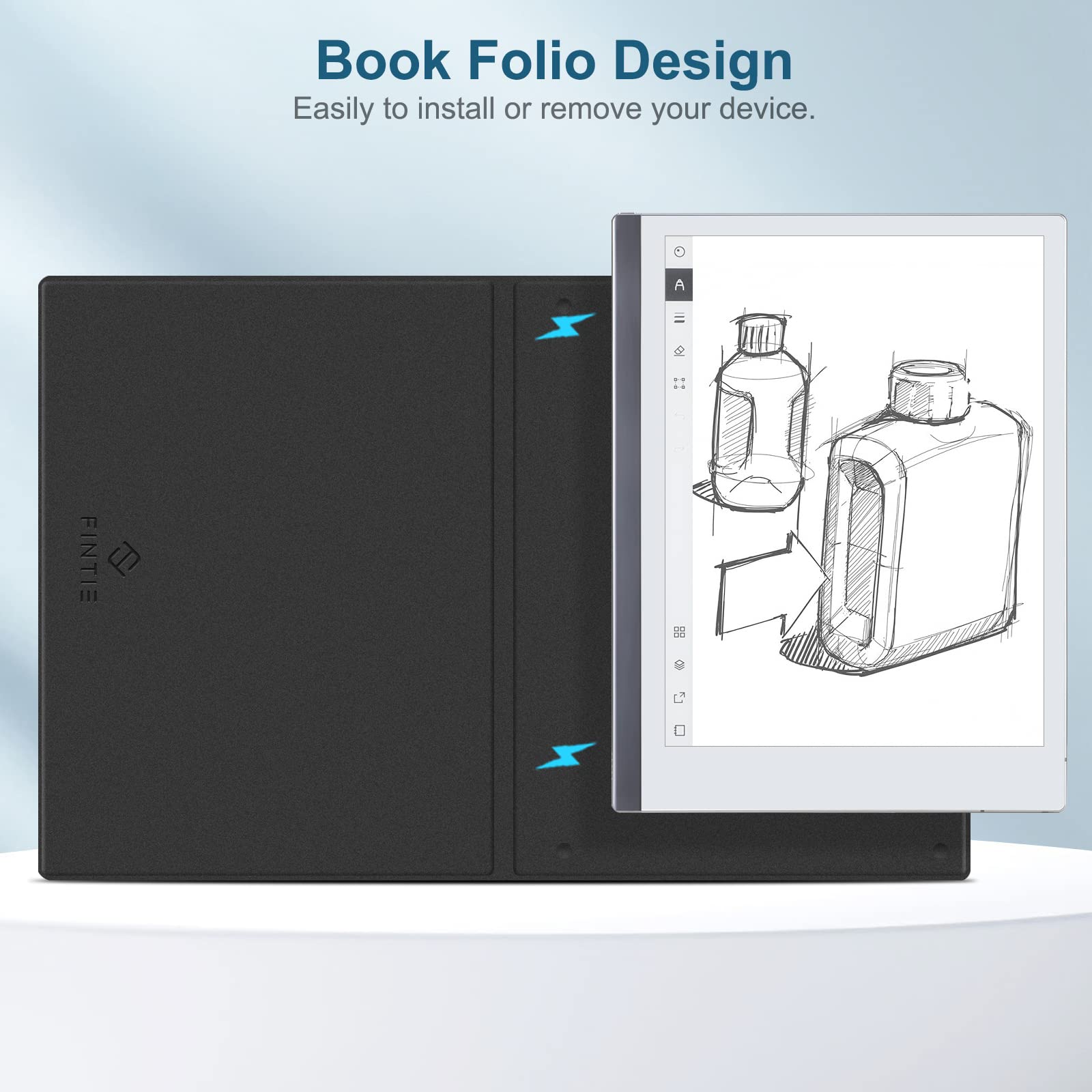 Fintie Slim Case For Remarkable 2 Digital Paper Tablet 10.3 Inch (2020 Released)   Premium Pu Leather Lightweight Book Folio Cov