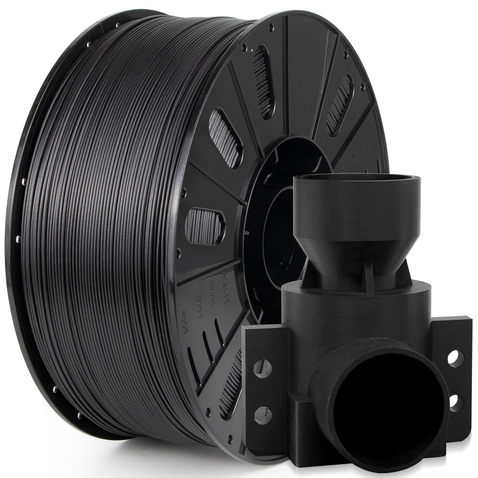 IEMAI Carbon Fiber ABS Filament 1.75mm Matte Black 3KG, Enhanced-Stiffness ABS-CF 3D Printer Filament Heat & Chemical Resistant,