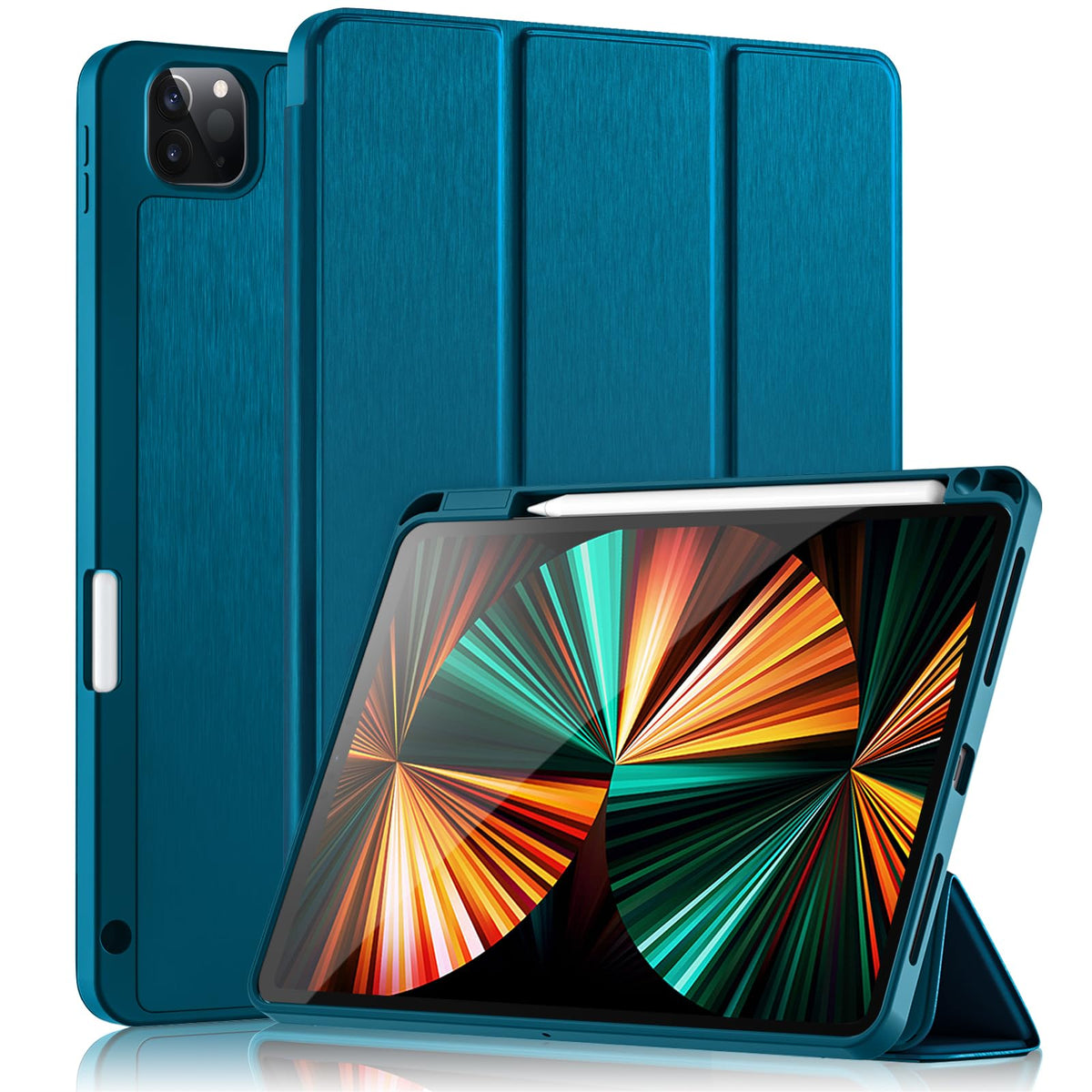 Wenlaty Case For Ipad Pro 11 Inch 4Th Generation 2022 With Pencil Holder, Protective Cover With Soft Tpu Back, Also Fit For Ipad
