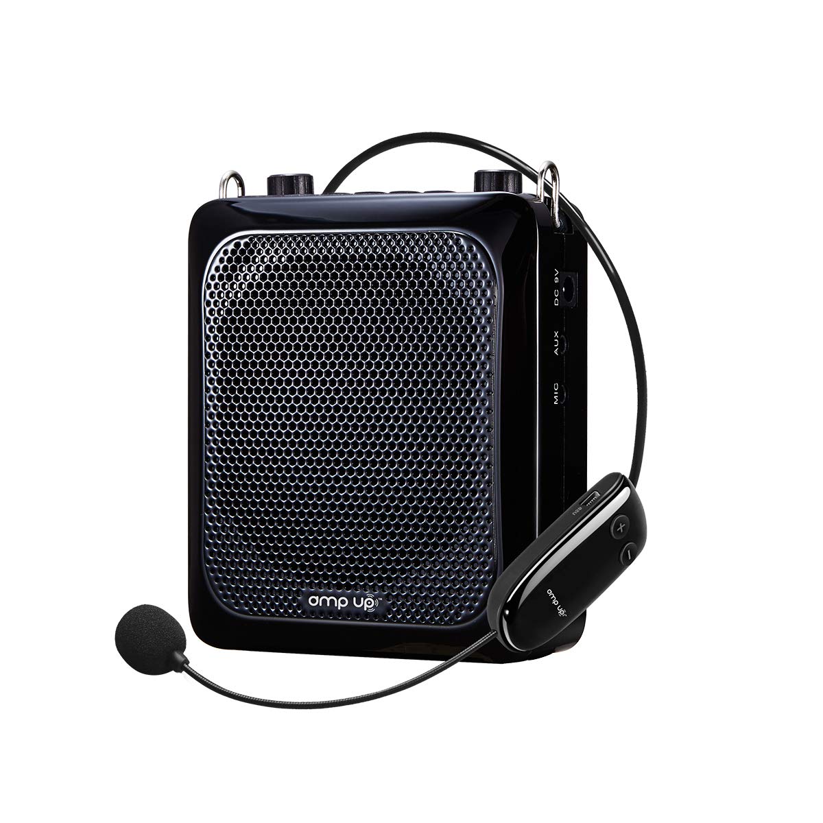 Hamiltonbuhl Amp-Up! Personal Uhf Voice Amplifier With Wireless Microphone, Black