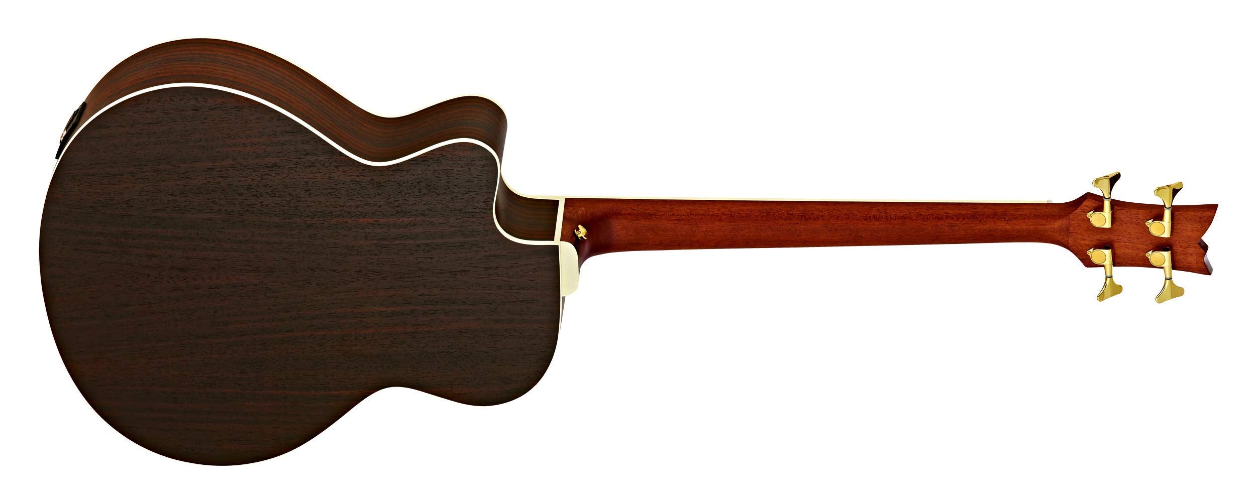 Ortega Guitars 4 String Deep Series Medium Scale Solid Top Acoustic-Electric Bass, Right (D558-4)