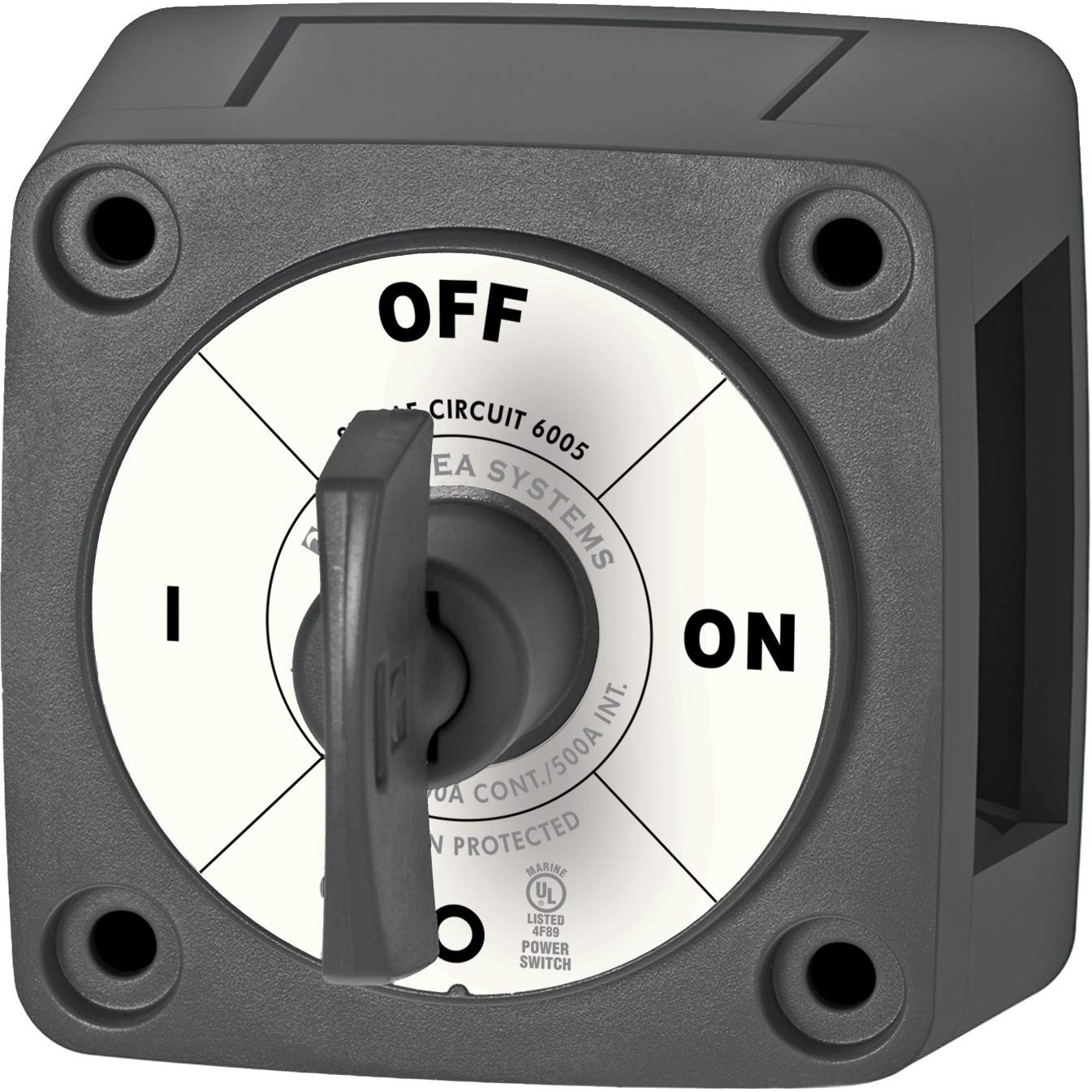 Blue Sea Systems 6005200 Blue Sea 6005200 Battery Switch Single Circuit On-off - Black
