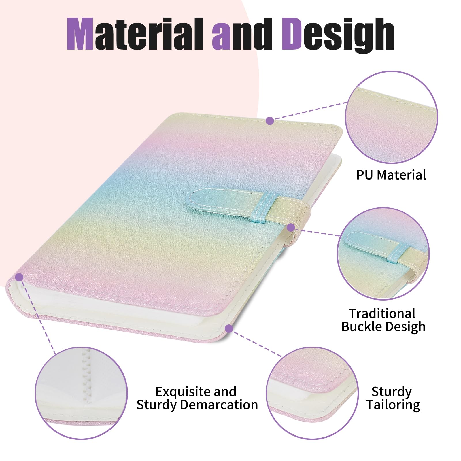 Riosin 108 Pockets Mini Album Compatible With Fujifilm Instax Mini Film, Suitable For Instax Mini 12/11/7+/9/Evo/Link 2, 2X3'' P