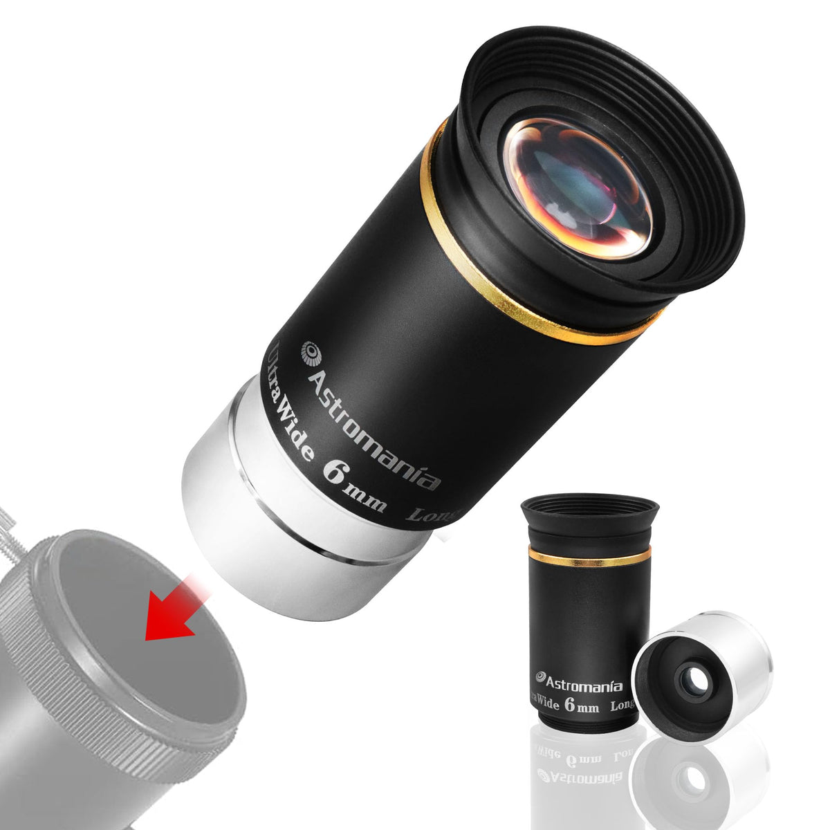 Astromania 1.25'' 6Mm 66-Degree Ultra Wide Angle Eyepiece For Telescope