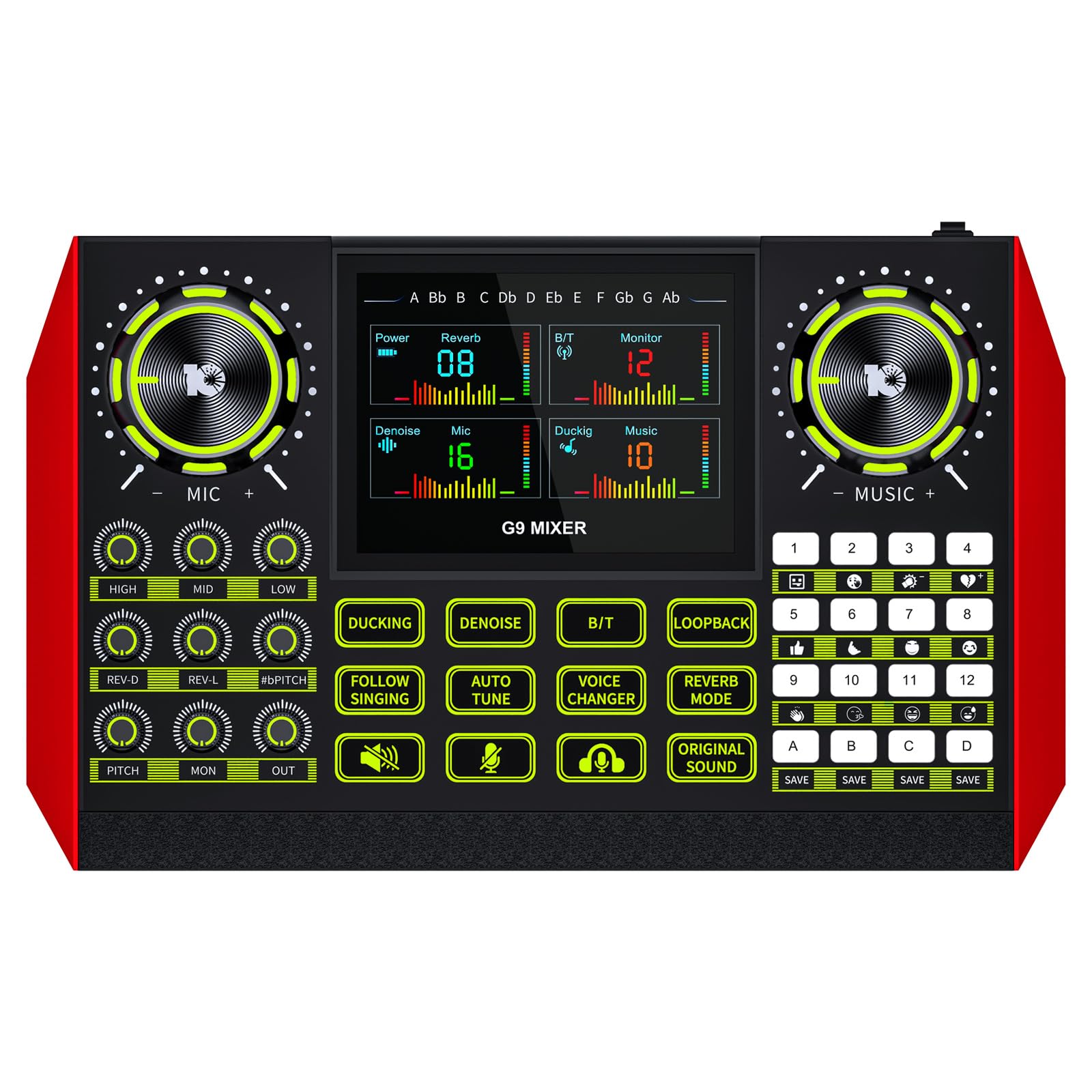 Podcast Equipment Bundle Audio Mixer, Sound Board for Pc/Phone Live Streaming Singing Gaming, Podcast Mixer for 3.5mm/Xlr Dynami