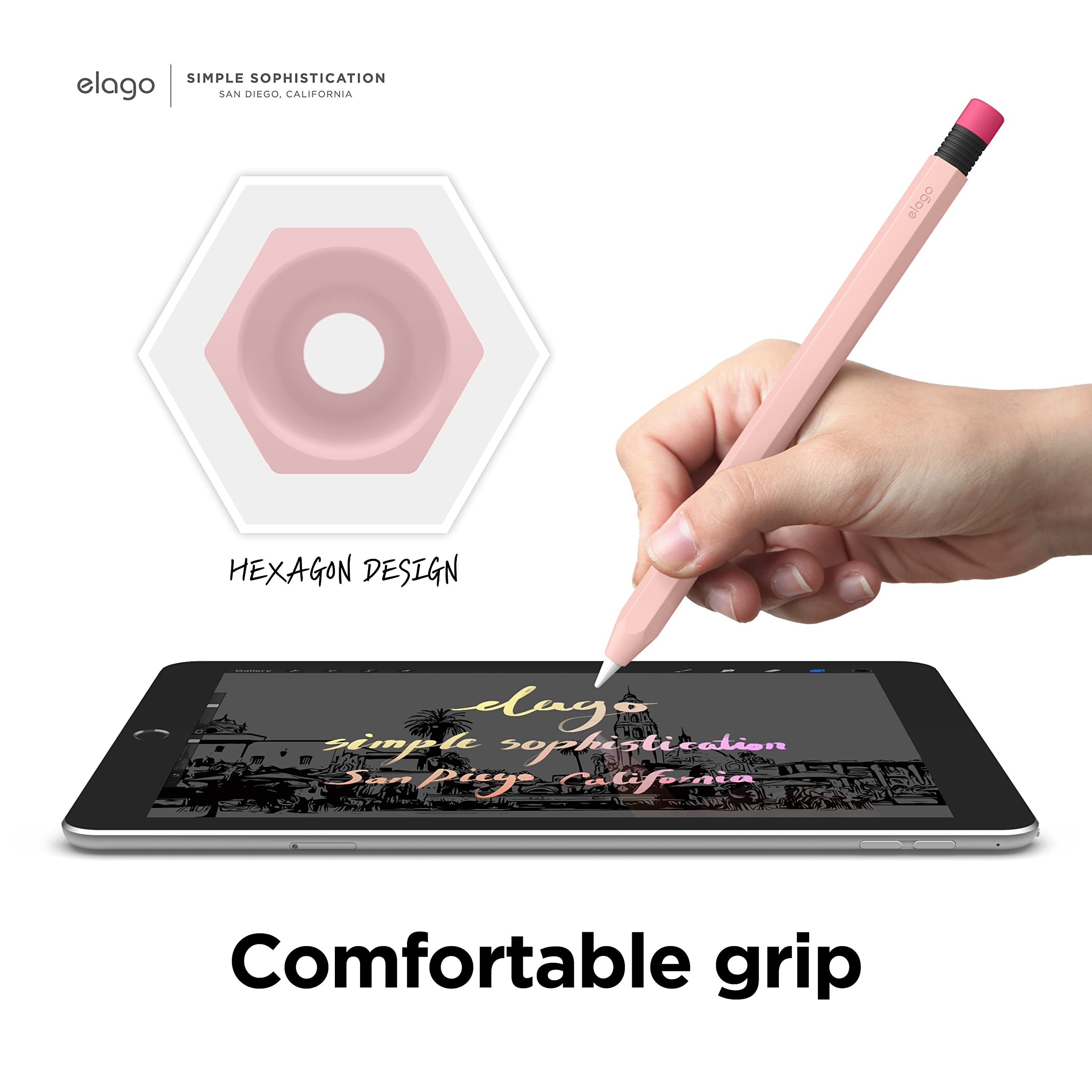 Elago Classic Pencil Case Compatible With Apple Pencil 1St Generation Cover Sleeve, Classic Design, Perfect Grip, Protective Ski