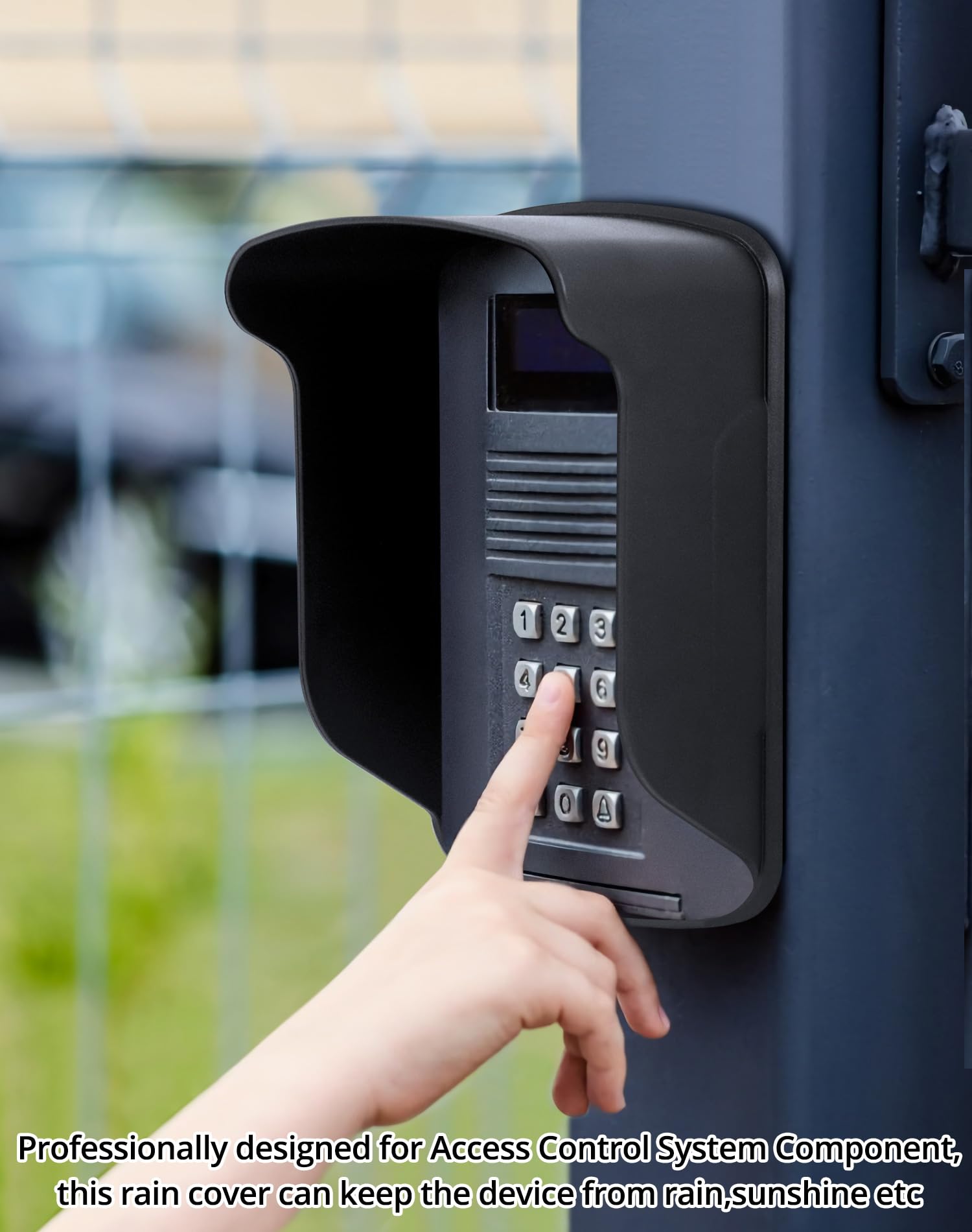 Qwork 2Pcs Waterproof Plastic Rain Cover, Rain Shield For Access Control System Rfid Card Keypad Controller Reader