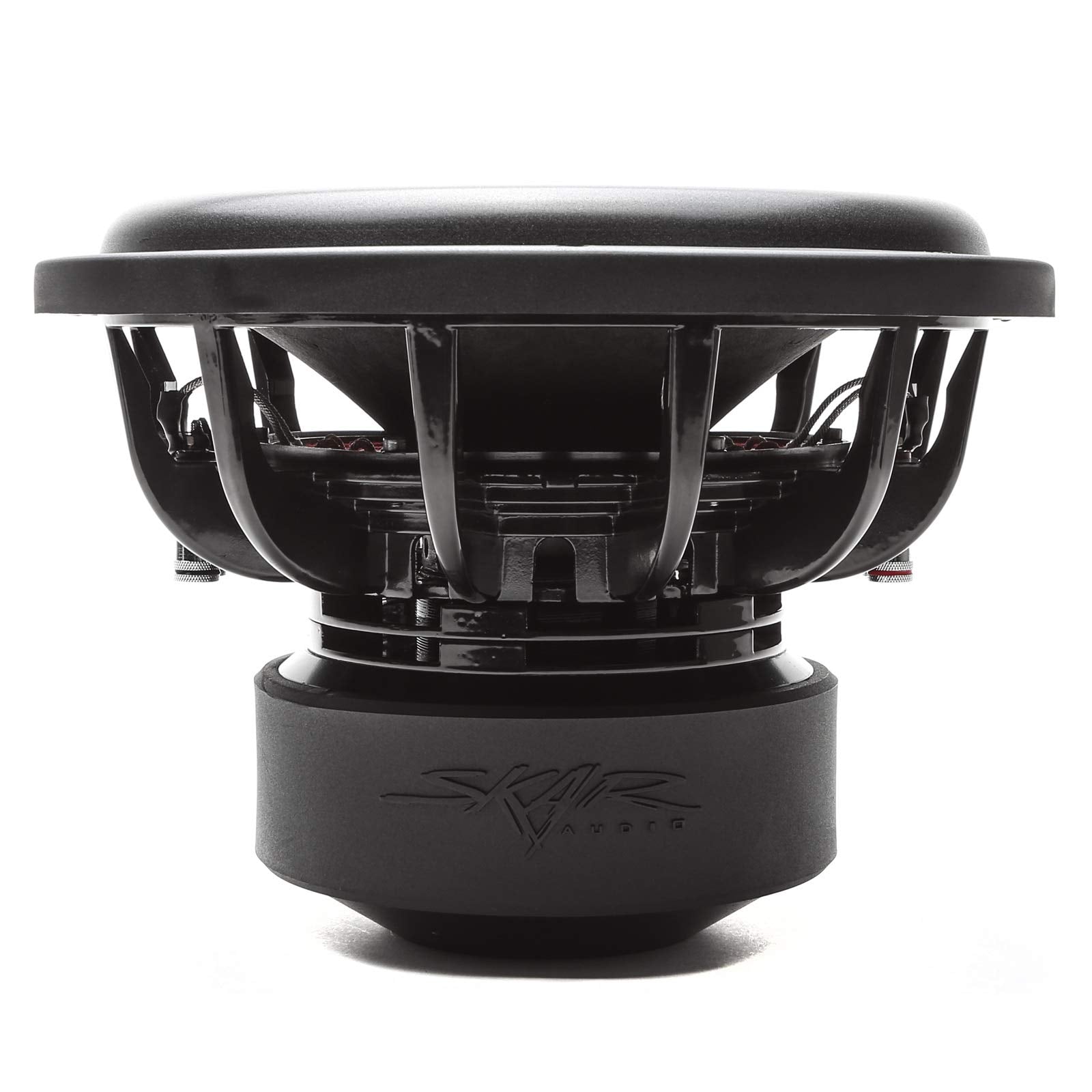 Skar Audio EVL-12 D4 12" Dual 4 Ohm Car Subwoofer - 2500 Watt Max Power, Black, Non-pressed Paper, Stamped Steel