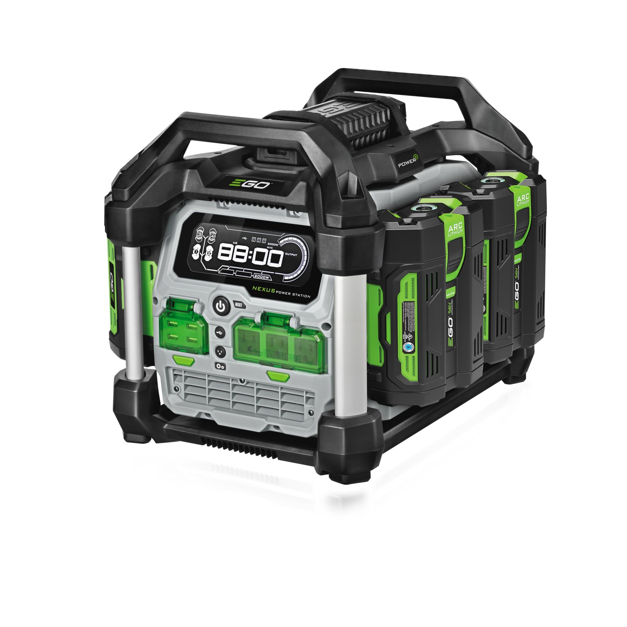 Ego Pst3041 Portable Power Station For Indoor And Outdoor Use Included, 3000W Nexus Powerstation W/ (4) 5.0Ah Battery