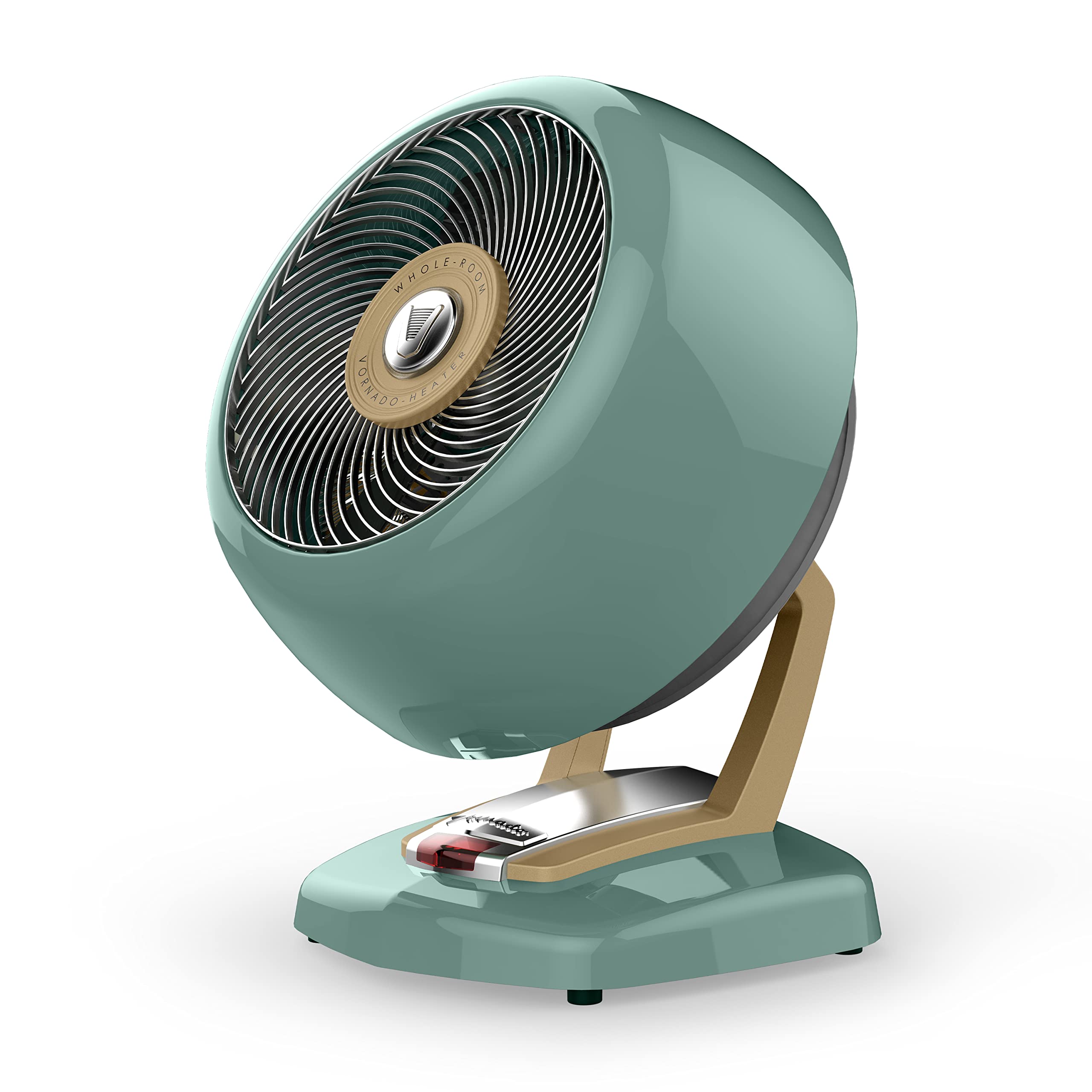 Vornado Vheat Vintage Metal Heater, Green, Whole Room