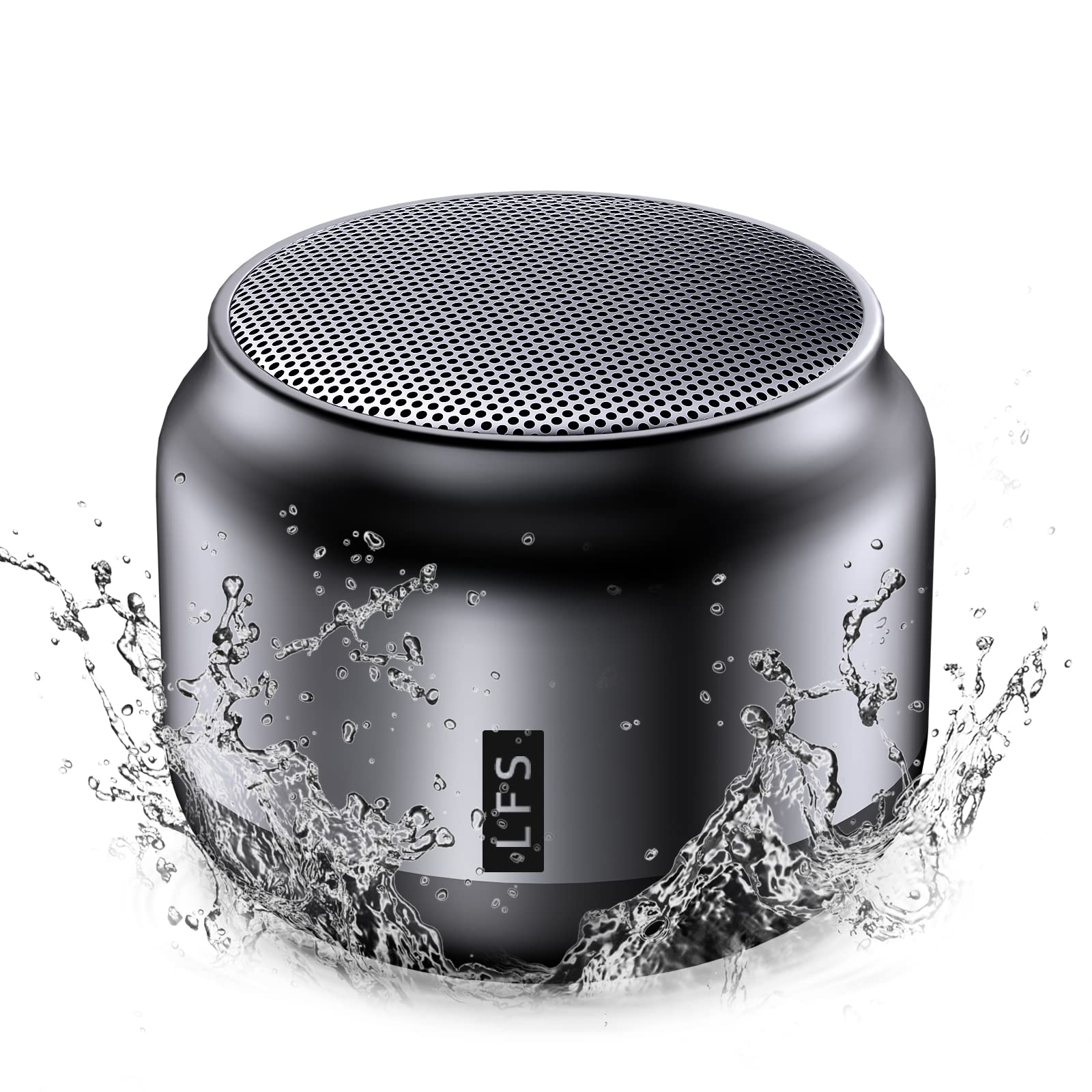 Lfs Portable Bluetooth Shower Speaker, Waterproof Outdoor Wireless Speaker, Ultra Long Play Time 15 Hours, Tws Pairing, Suitable For Home, Pool, Beach, Boating, Hiking, Camping