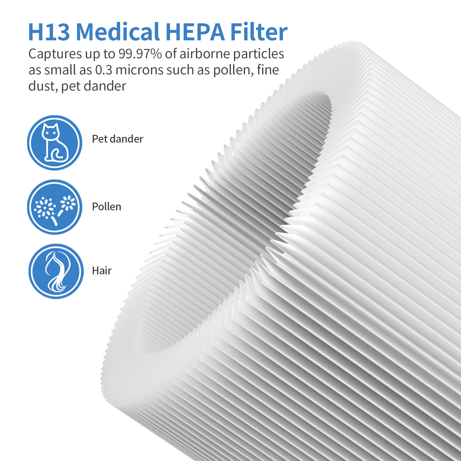 Xbww H13 True Hepa Replacement Filter Compatible With Tenergy Renair, Cool Living Cl 6070A, Beaba, Tredy Td 1300 Hepa Air Filter