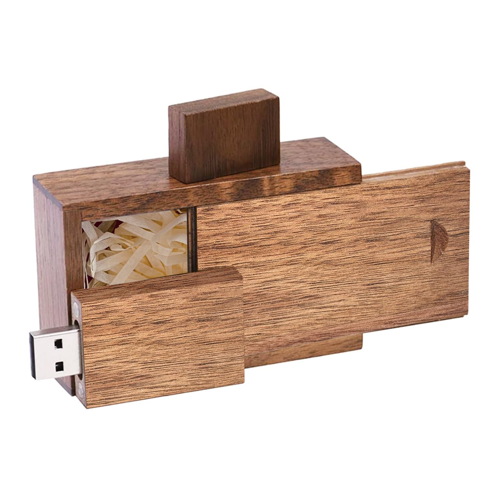 Wood Usb Flash Drive With Wooden Gift Box Tatmohik 16Gb Usb 3.0 Wedding Wood Flash Drive Box Walnut Wooden Thumb Drive For Keeps