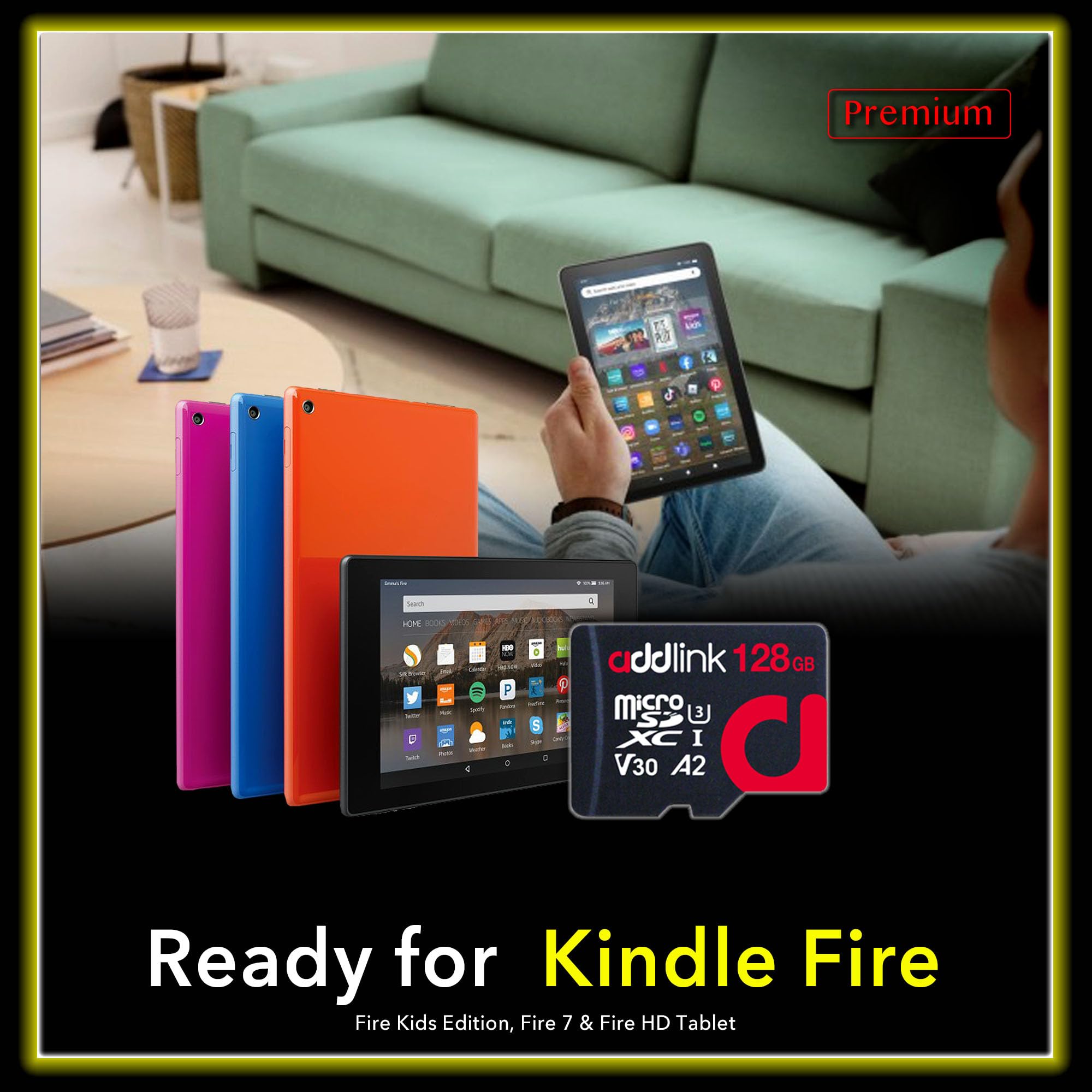 Addlink Microsdxc 128Gb 3 Pack + Adapter Uhs 1 U3 V30 A1 4K, Compatible For Android Smartphones, Camera, Dash Cam Tablets, Go Pr