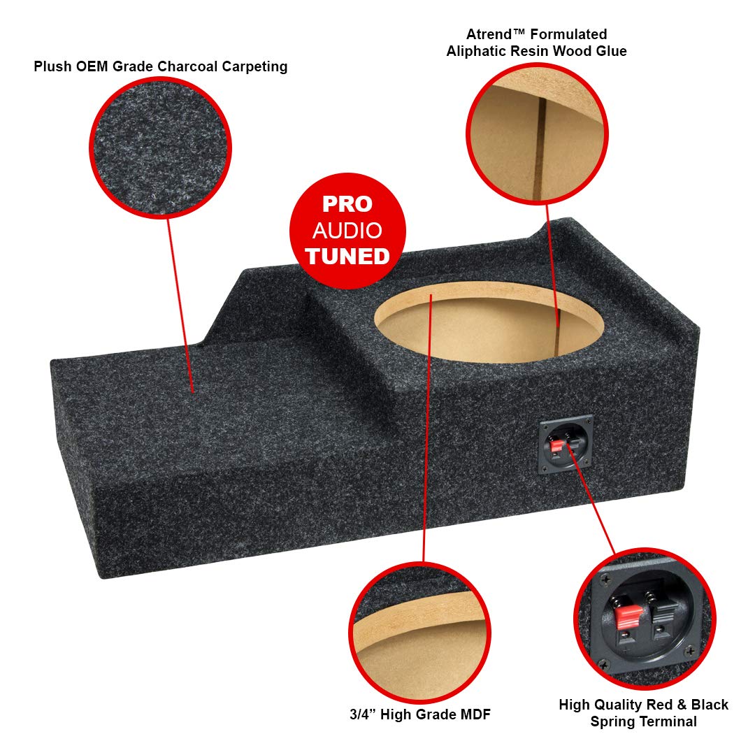 Bbox Single Sealed 10 Inch Subwoofer Enclosure   Accu Tuned Sealed Subwoofer Boxes & Enclosures   Subwoofer Box Improves Audio Q