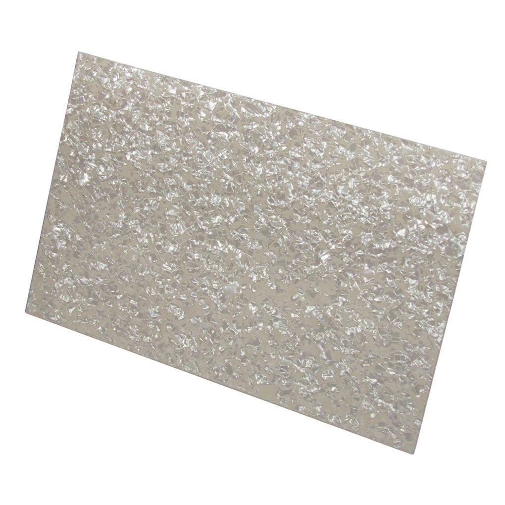 Fleor 11.4 X 17 Inch Blank Guitar Bass Pickguard Sheet Diy Guitar Pickguard Backplate Scratch Plate Material,4Ply Aged Pearl