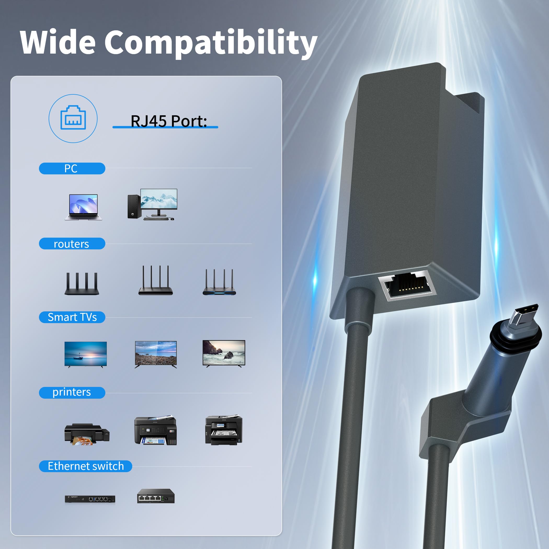 Starlink Ethernet Adapter For Starlink Standard Actuated Gen 2 Wired External Network