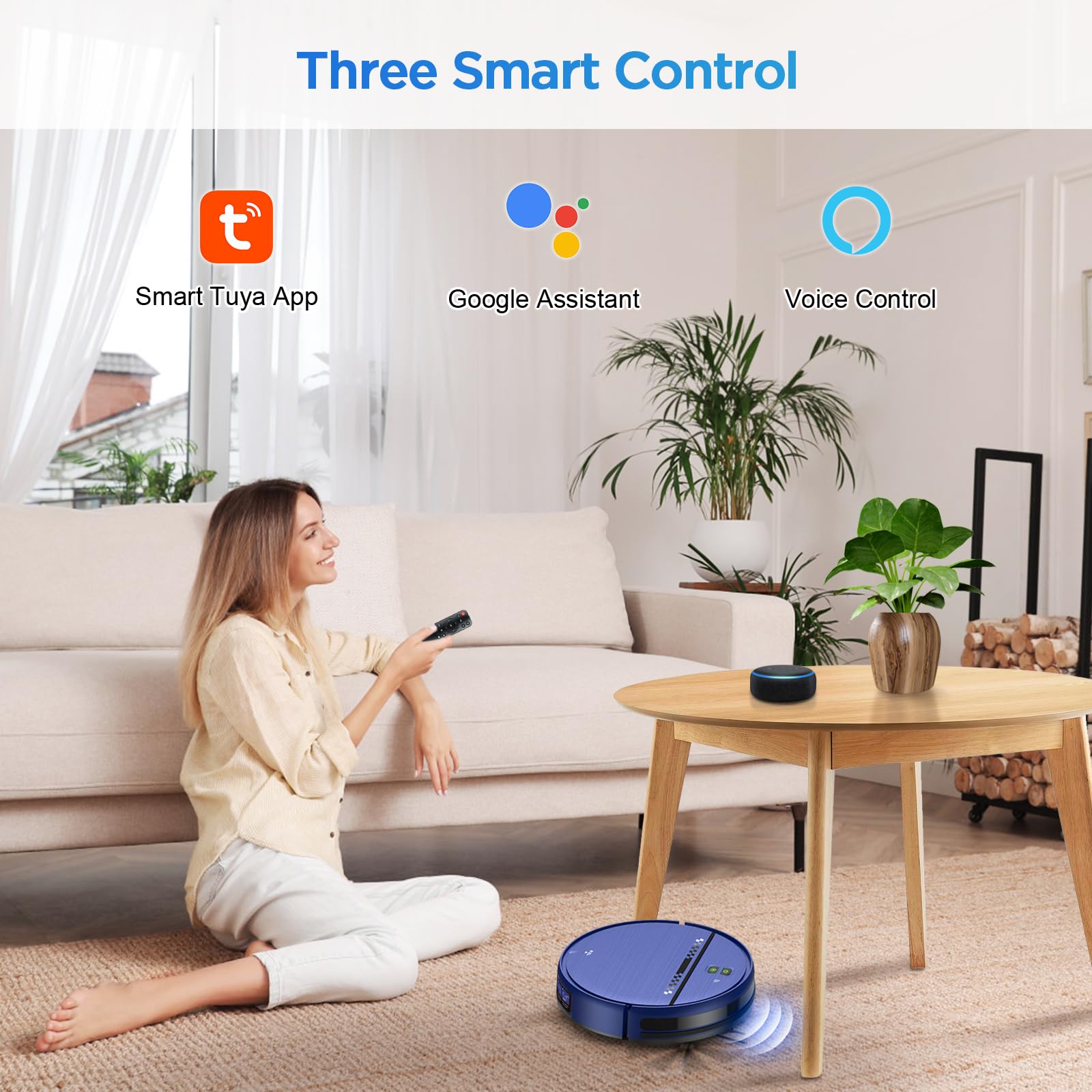 Zc Was Robot Vacuum And Mop Combo, 2 In 1 Robot Vacuum Cleaner, Perfect For Pet Hair, Hard Floor And Carpet, Anti Bump, Anti Fal