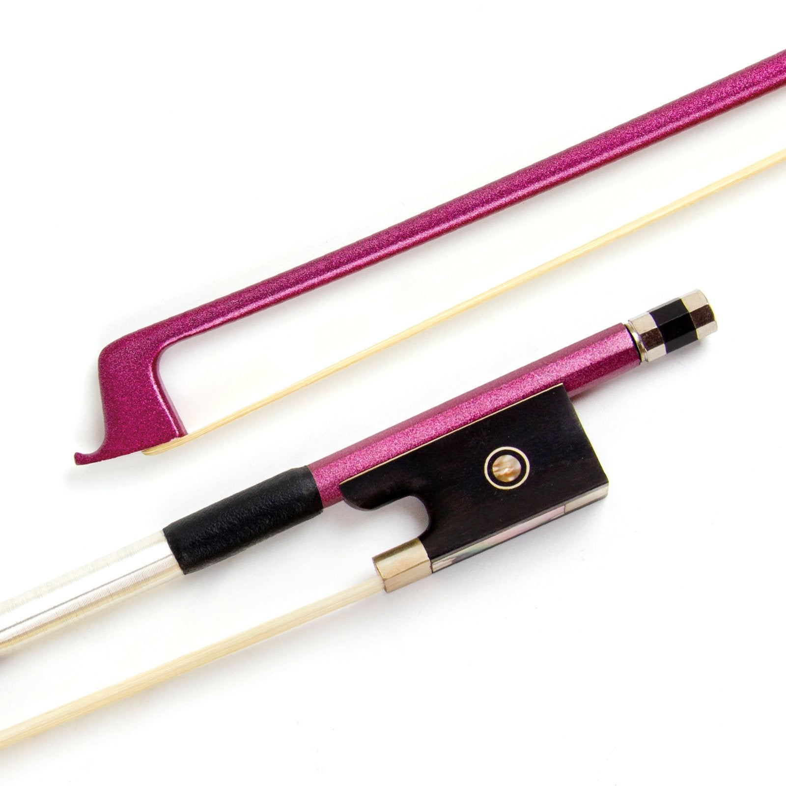 Violin Bow Stunning Fiddle Bow Carbon Fiber For Violins (Purple, 4/4)