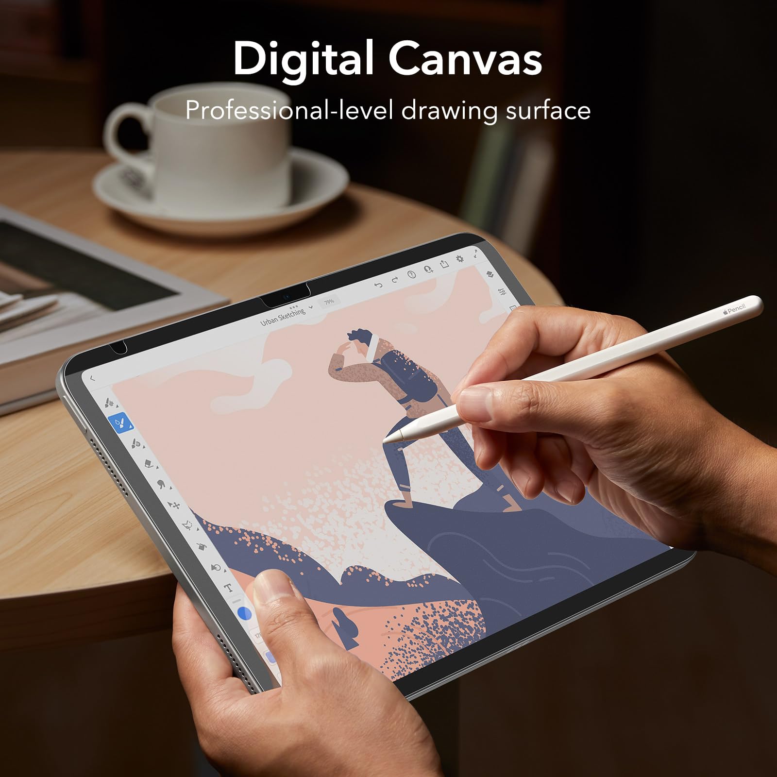 Esr Paper Feel Magnetic Screen Protector For Ipad 11Th/10Th Generation A16 (11/10.9 Inch, 2025/2022), Write And Draw Like On Paper, Detachable And Reusable, Compatible With Tempered Film, Anti Glare