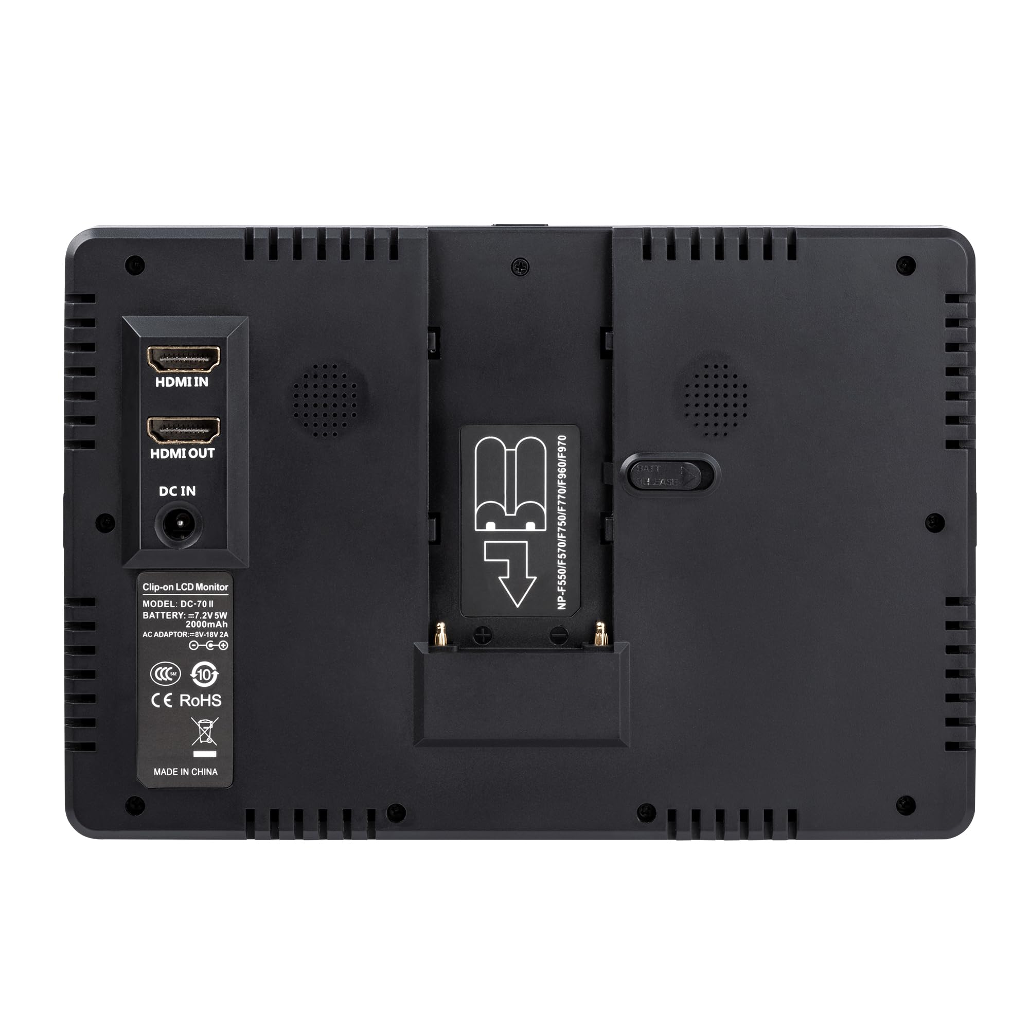 7 Inch 4K Hdmi Field Monitor Kit, Viltrox Dc 70 Ii On Camera Monitor With Hdmi Output, Peaking Focus Assist Video Monitor With S