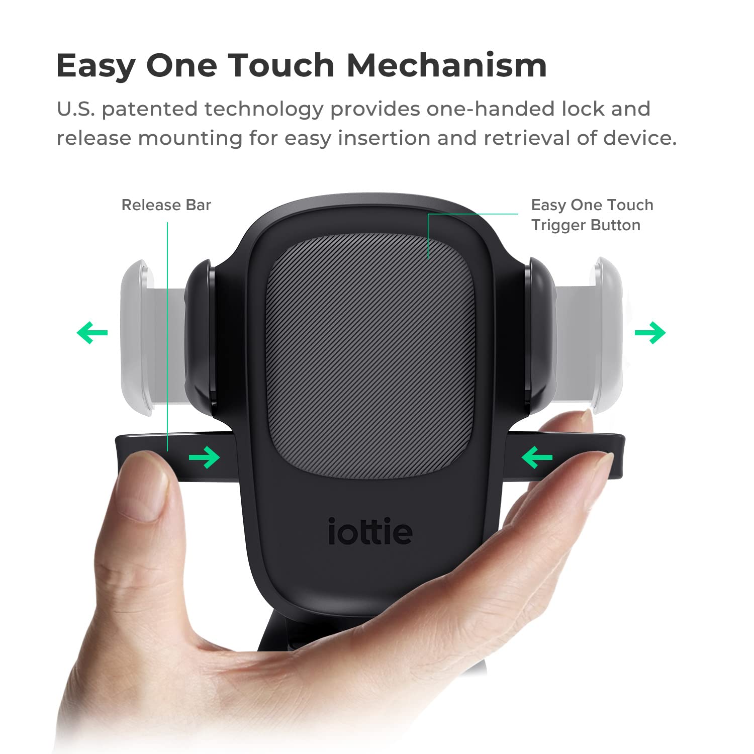 Iottie Easy One Touch Signature Dashboard & Windshield Universal Car Mount Phone Holder Desk Stand With Suction Cup Base And Tel
