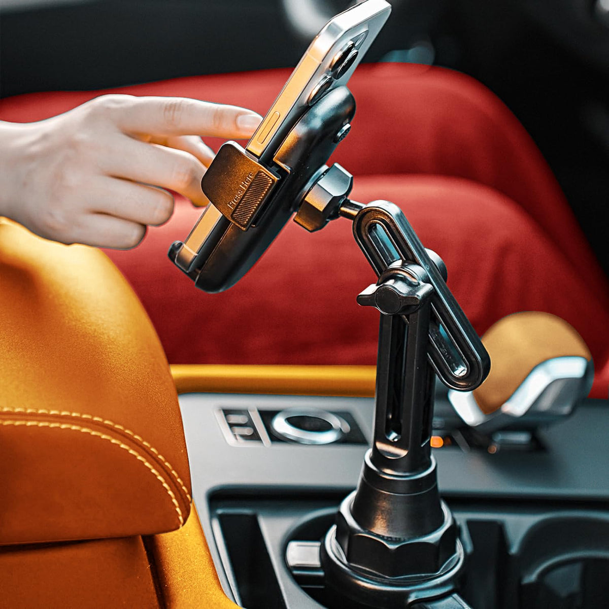Lisen Cup Holder Cell Phone Holder For Car Mount, 2024 New Car Cup Phone Holders For Your Car Adjustable Cell Phone Holder Car A